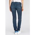 herrlicher slim fit jeans piper slim reused denim low waist, met ultiem draagcomfort blauw