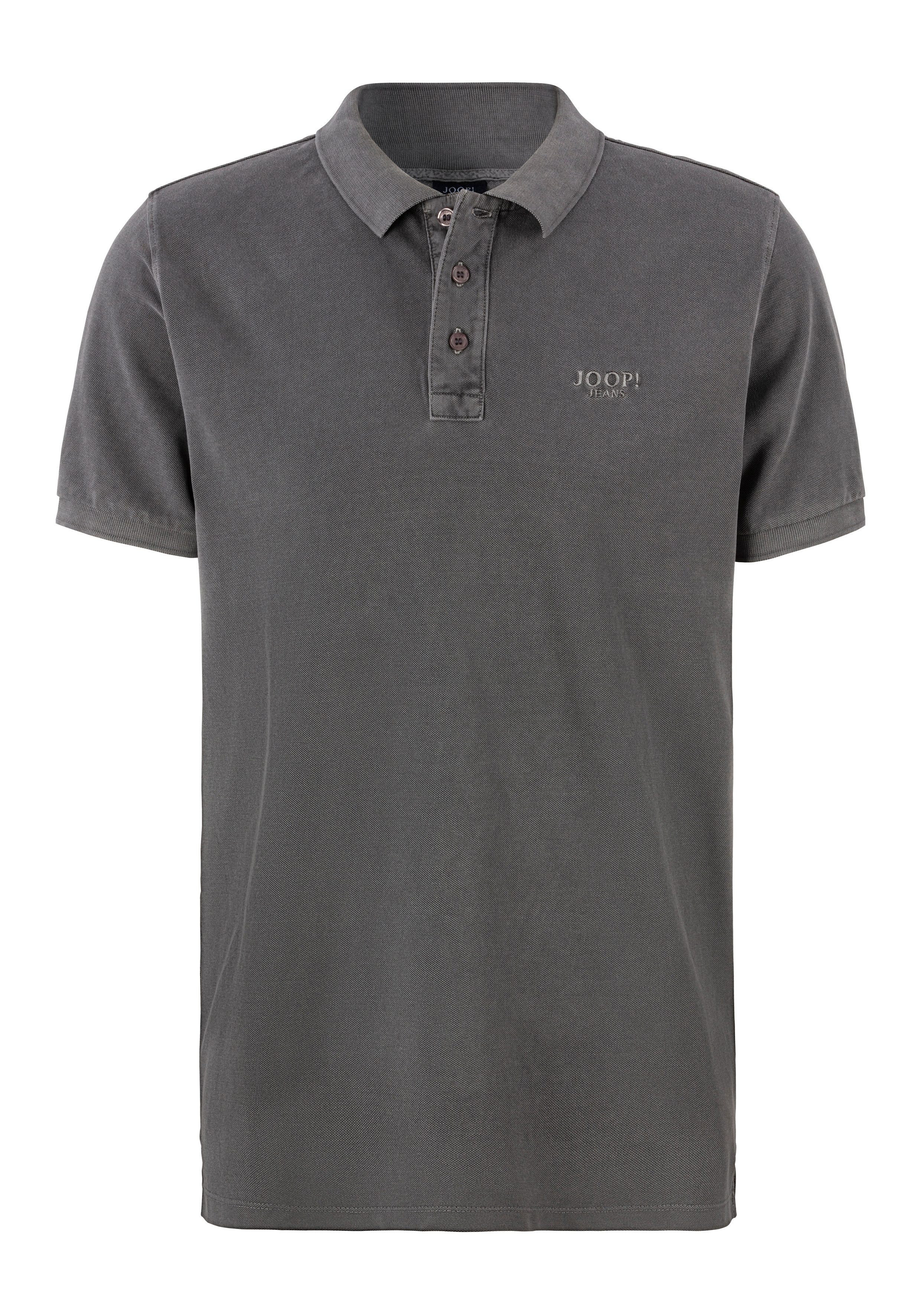 Joop Jeans Poloshirt Ambrosio licht gewassen uitstraling heren poloshirts maat S grijs