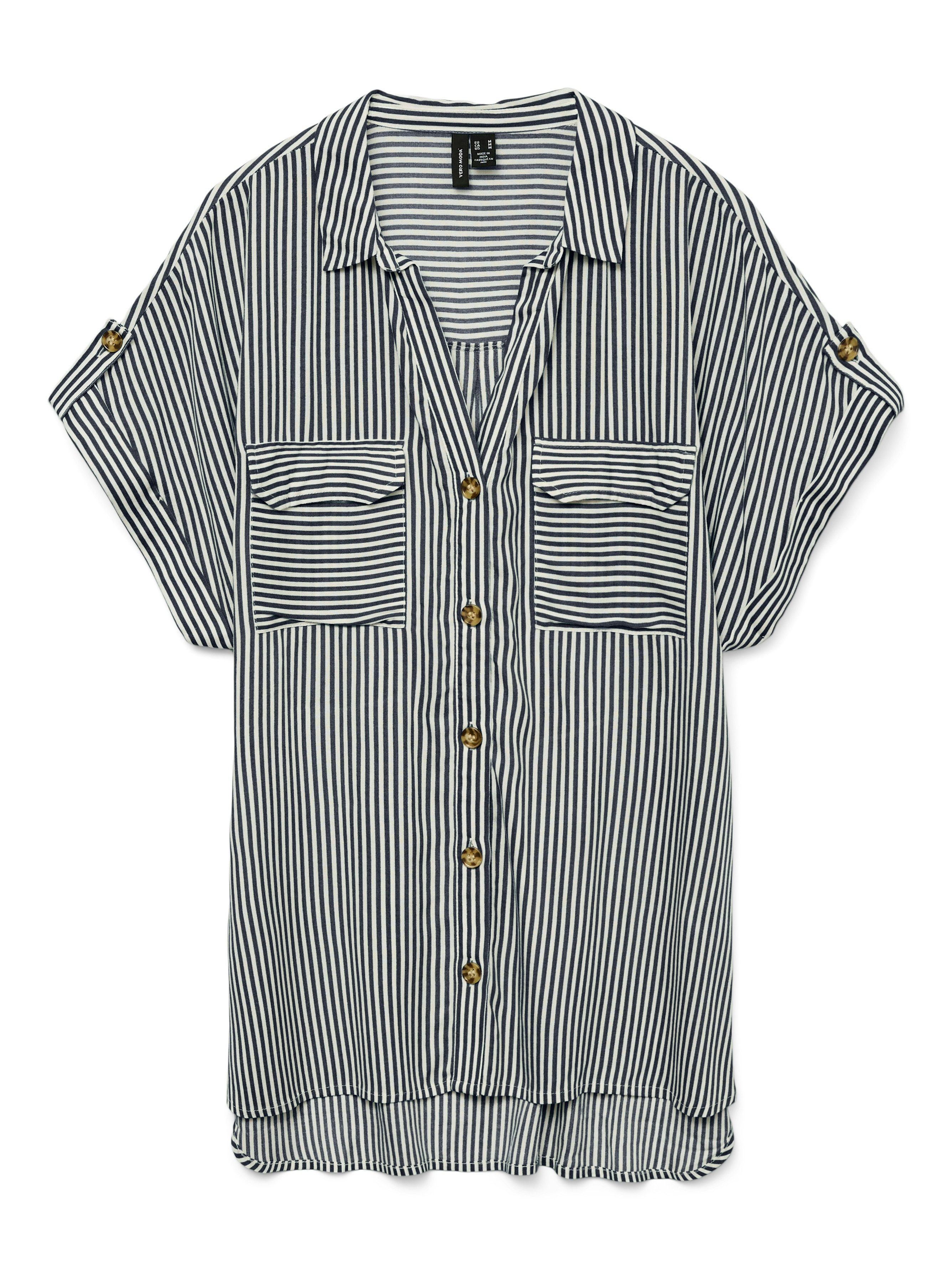 Vero Moda Overhemdblouse VMBUMPY S/S SHIRT WVN GA NOOS