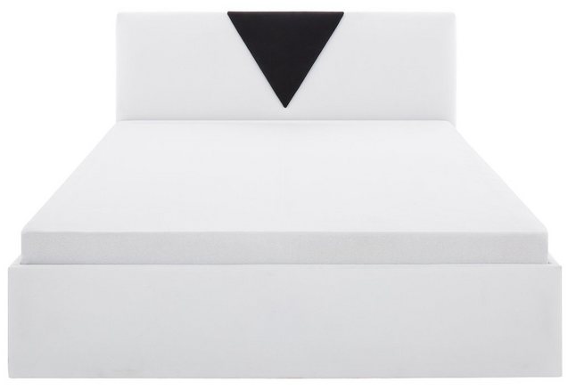Bed met bekleding van micro-velours Bed met bekleding van micro-velours