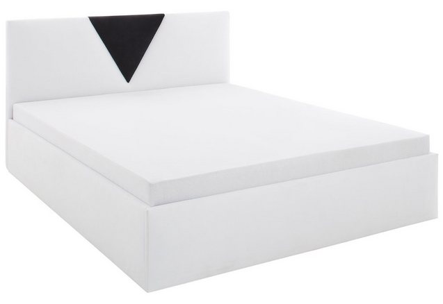 Bed met bekleding van micro-velours Bed met bekleding van micro-velours