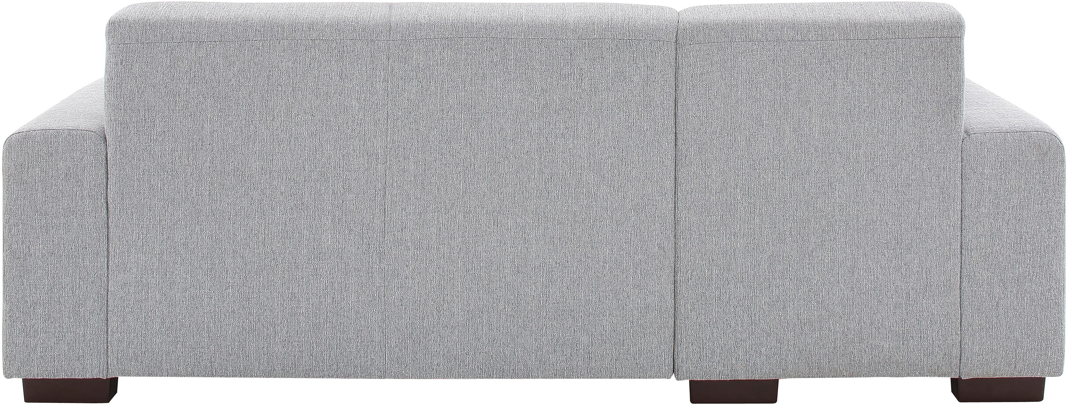 Home affaire Hoekbank BORNHOLM L-vorm met chaise longue, afmetingen B/D/H: 234/162/85 cm Recamiere links of rechts bestelbaar, golfvering, inclusief 2 kussens