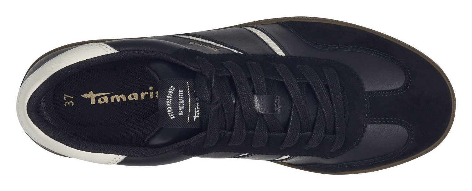 Tamaris Plateausneakers vrijetijdsschoen, lage schoen, veterschoen met gepolsterde schacht
