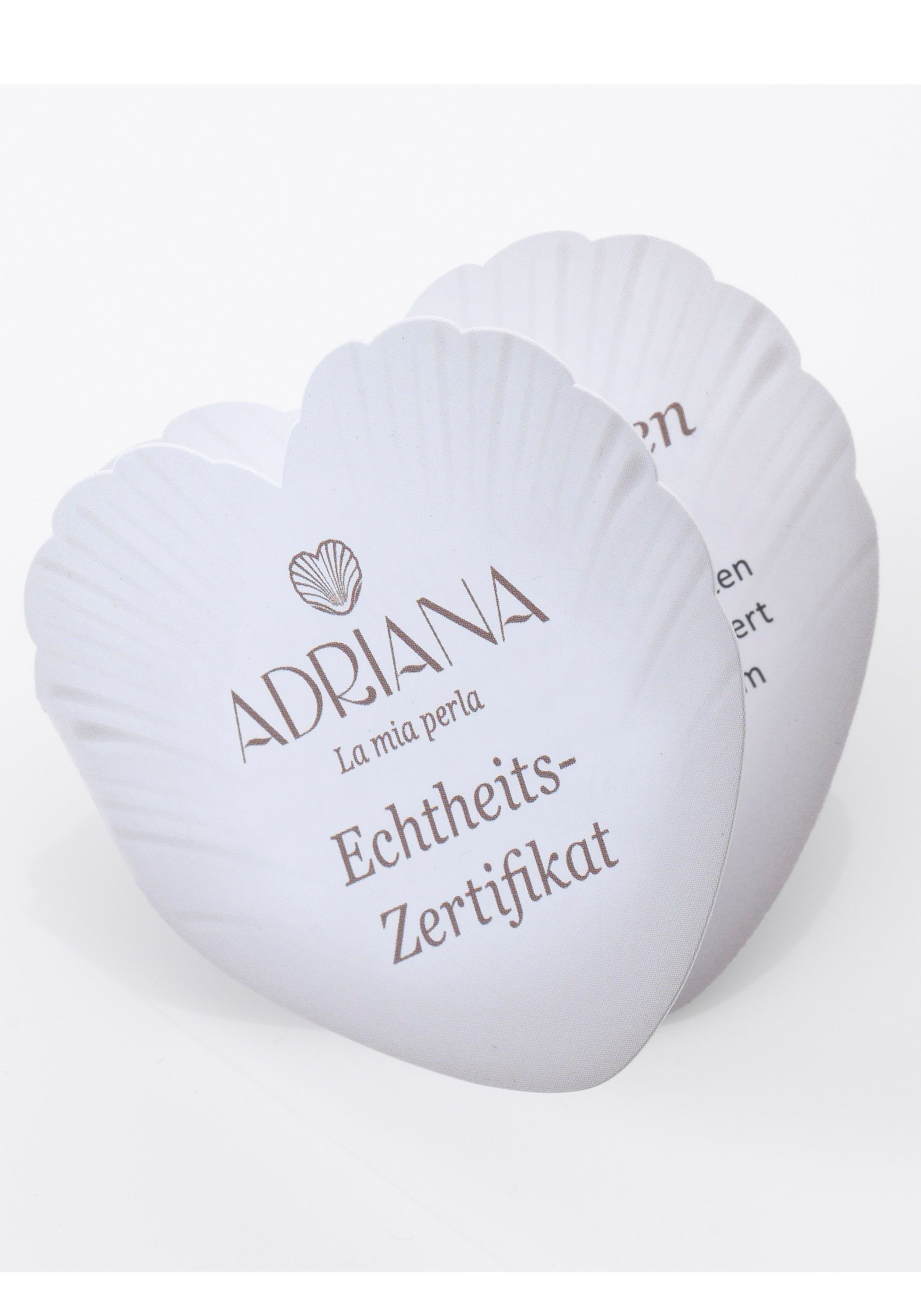 Adriana Ketting met hanger Hart, R177 met zirkoontjes en zoetwater-cultivéparel, made in germany