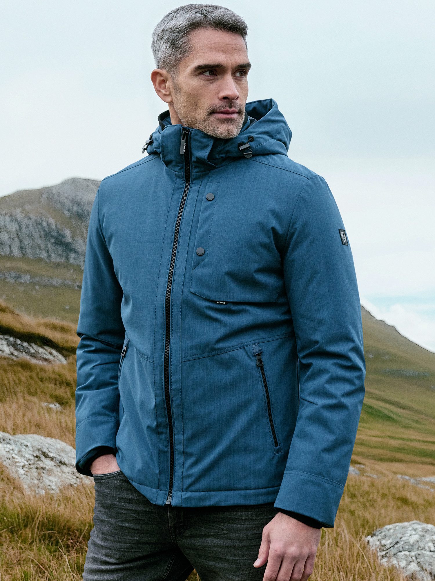 Lerros Blouson LERROS Heren blouson in structuurlook