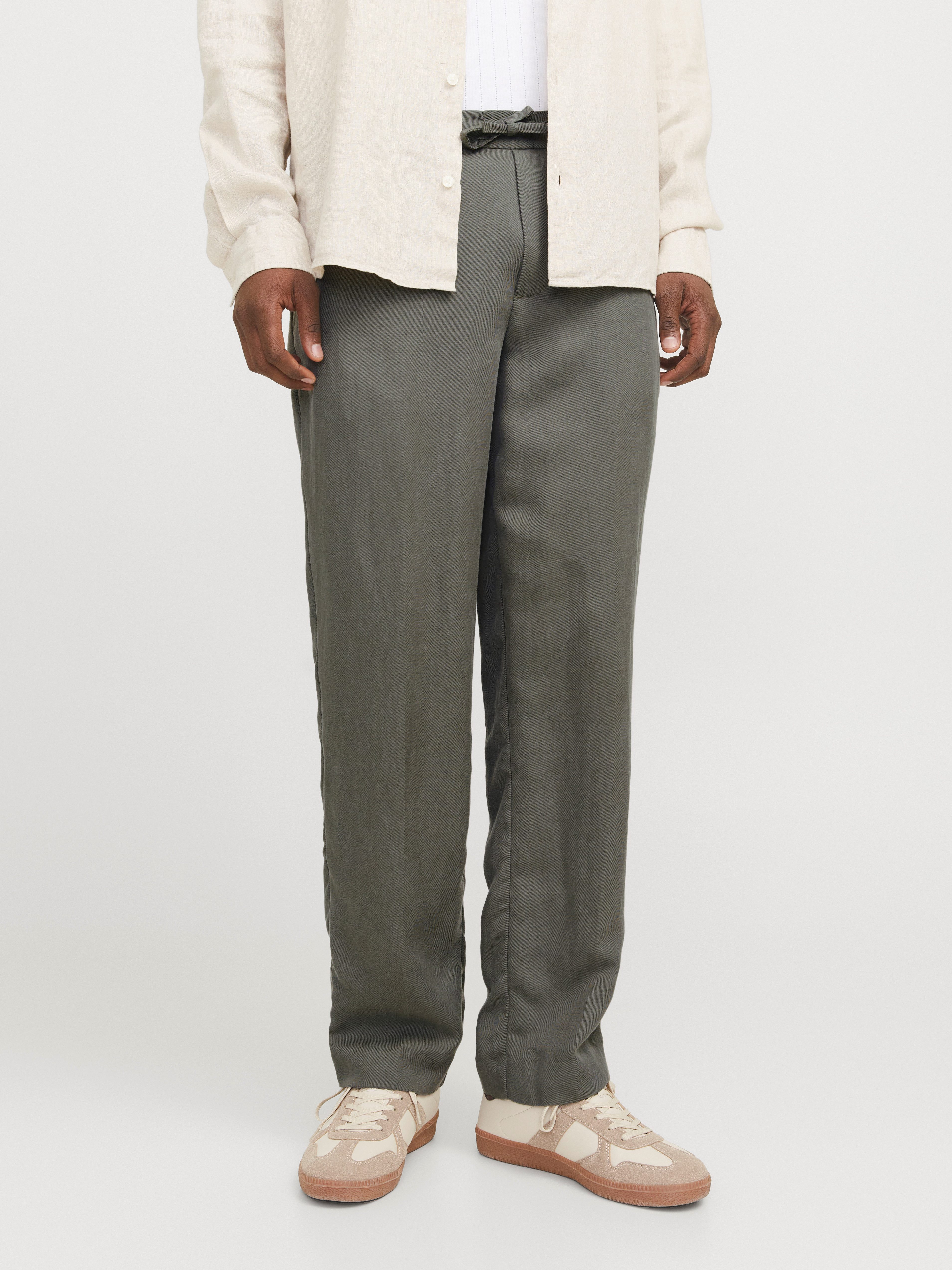 Jack & Jones Comfort-chinobroek JPSTKARL SKYE JOGGER SN heren casual broeken maat XXL groen
