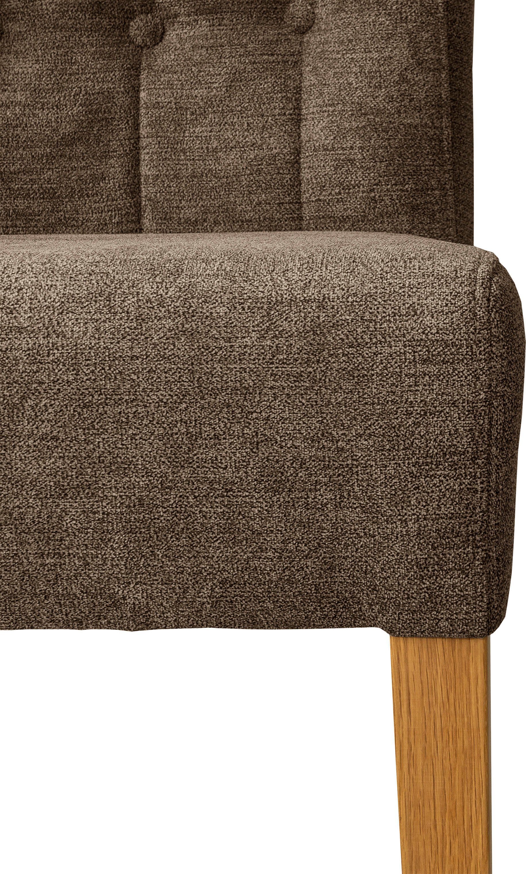 Home affaire Stoel Queen Eetkamerstoel met capitonnage, set van 2, 4 of 6