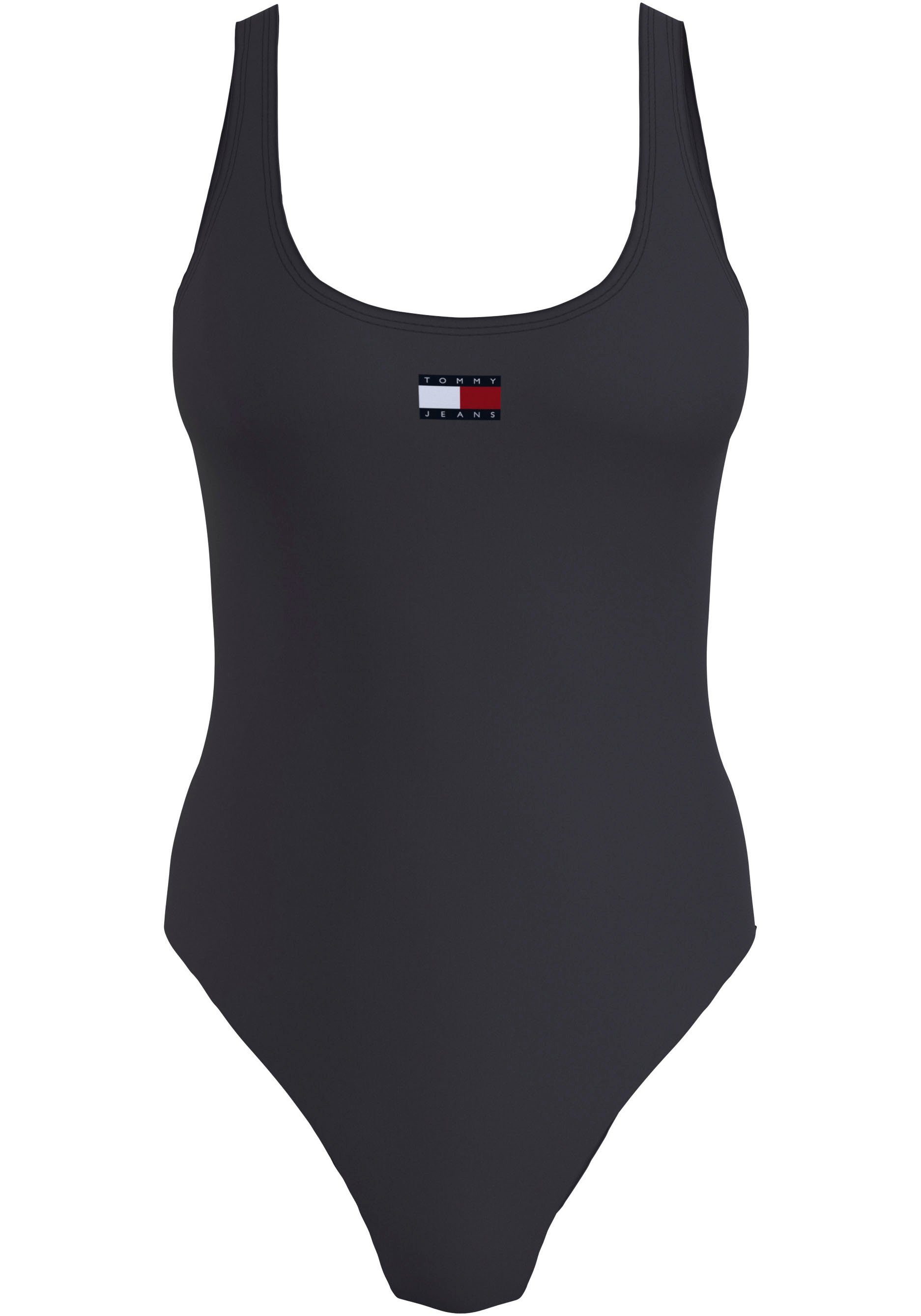 Tommy Hilfiger Swimwear Badpak ONE PIECE (EXT SIZES) met merklabel op de borst