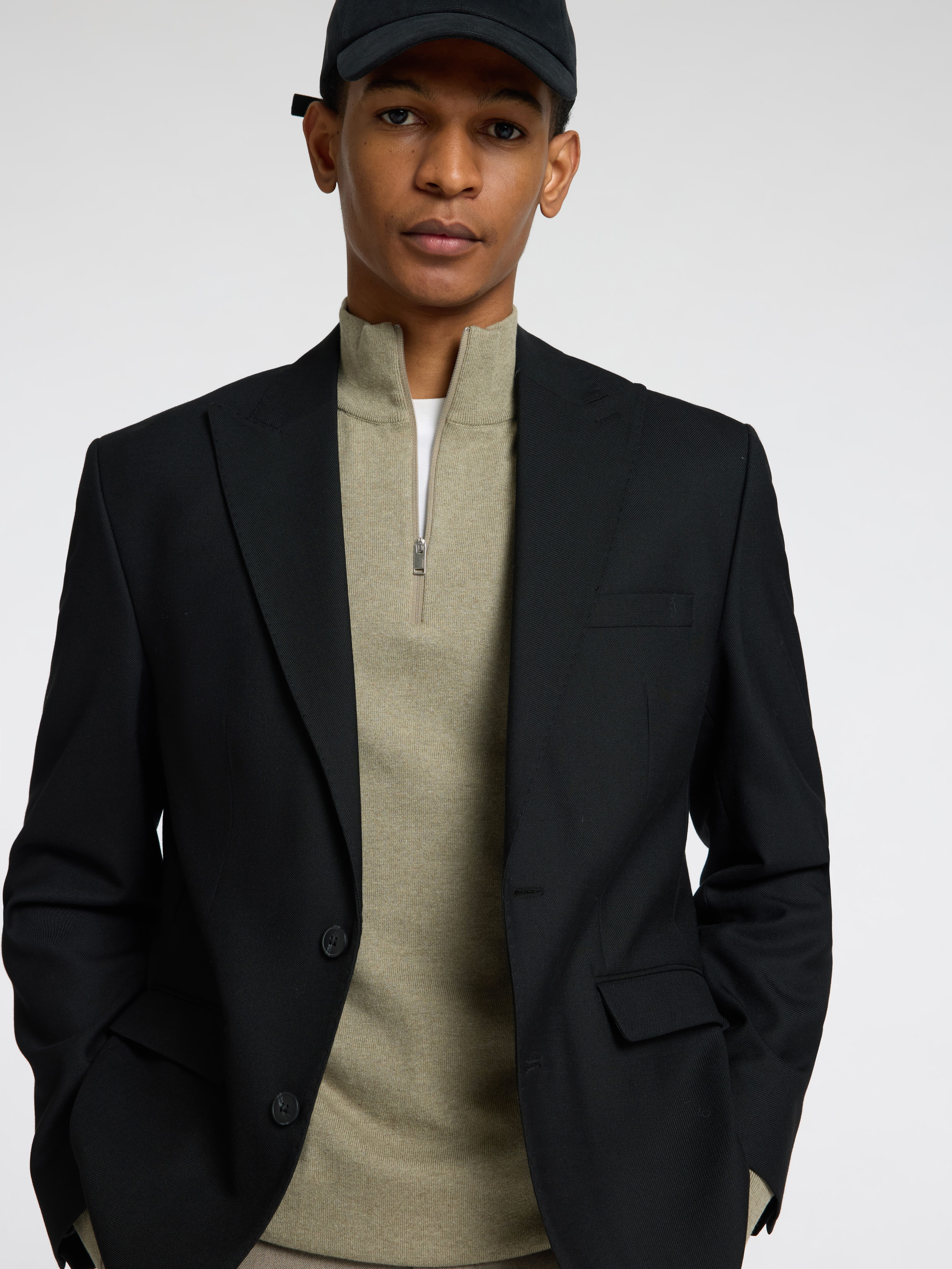 SELECTED HOMME Schipperstrui SLHBERG HALF ZIP CARDIGAN NOOS