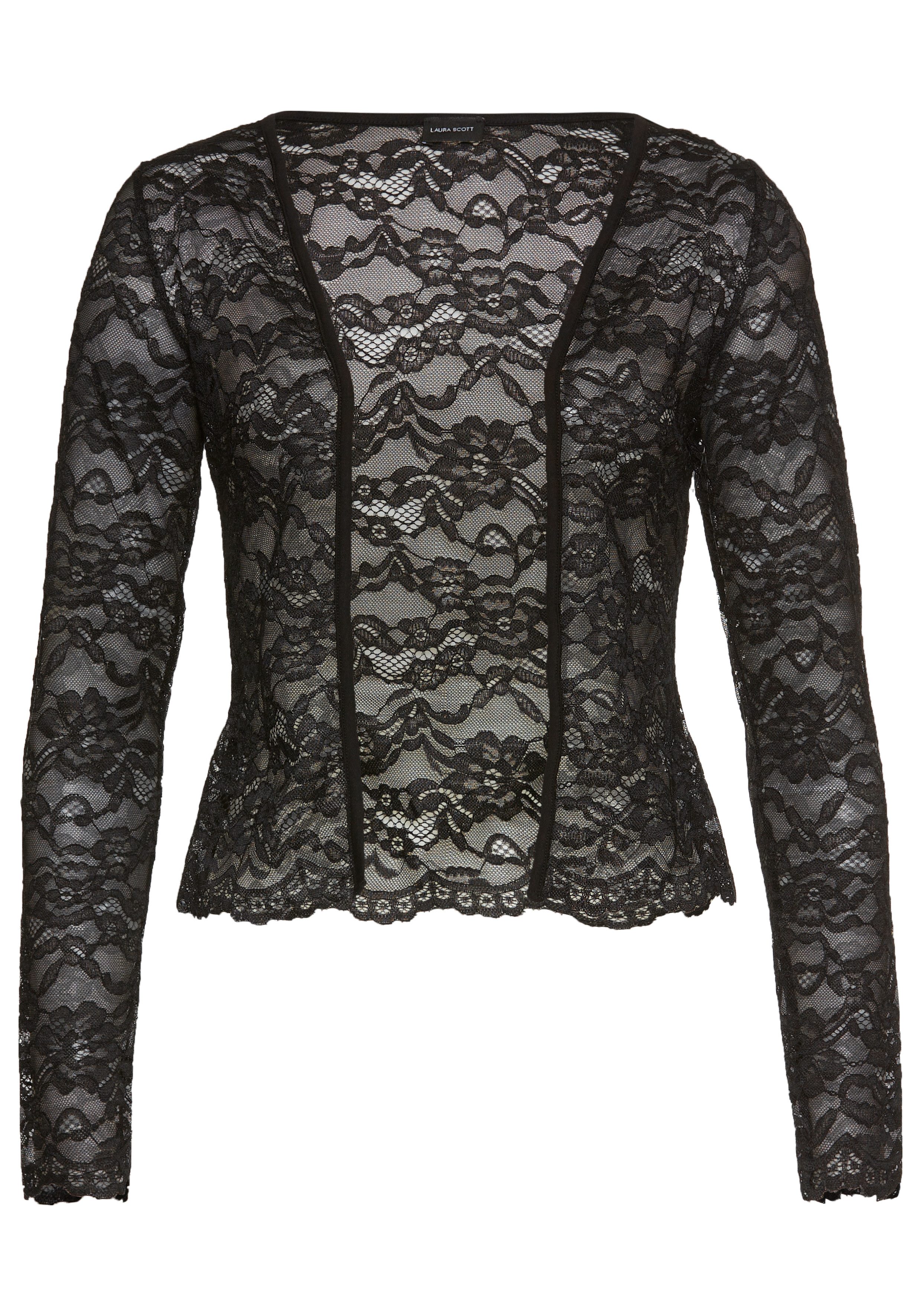 Laura Scott Kanten shirt in boleromodel