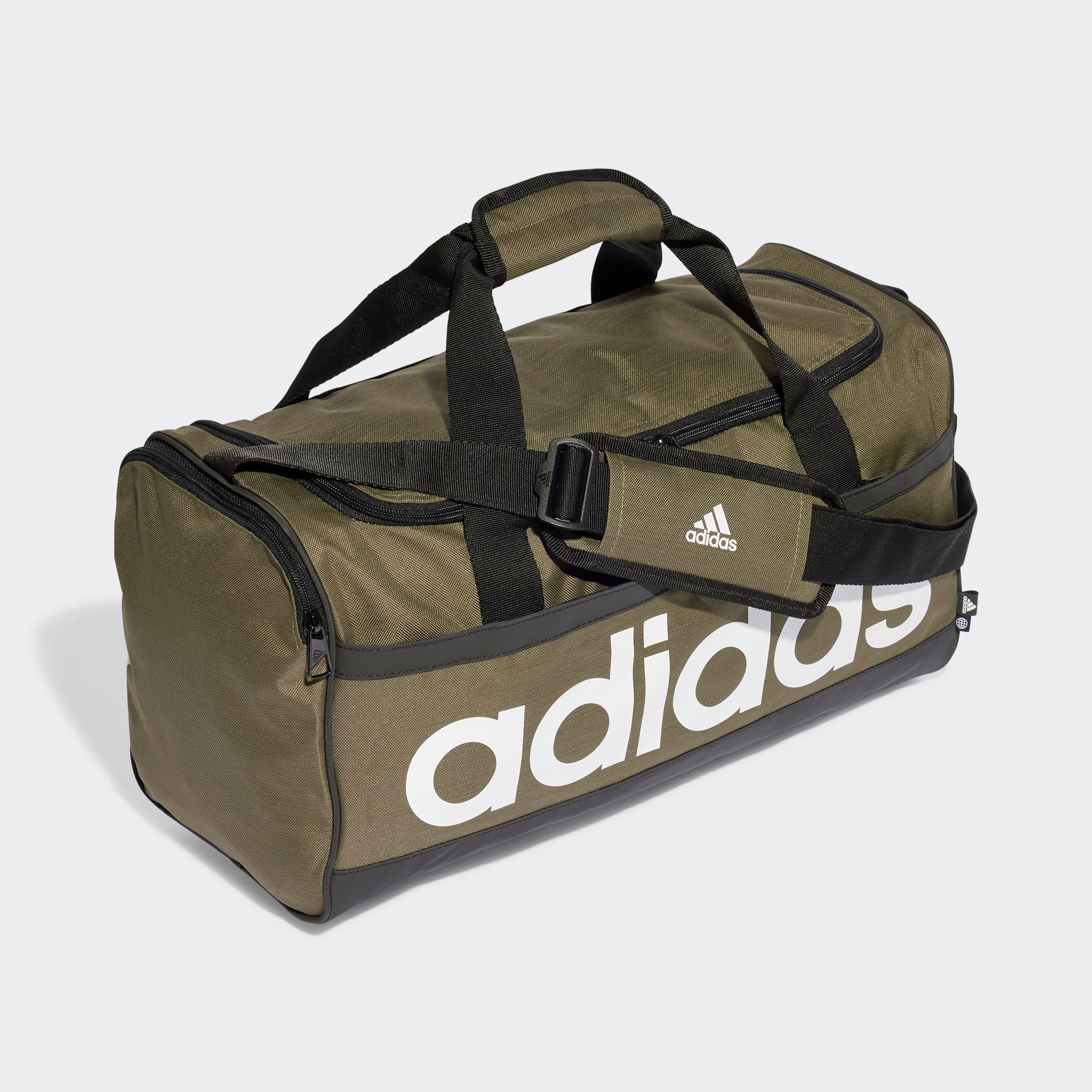 adidas performance sporttas essentials linear duffelbag m groen