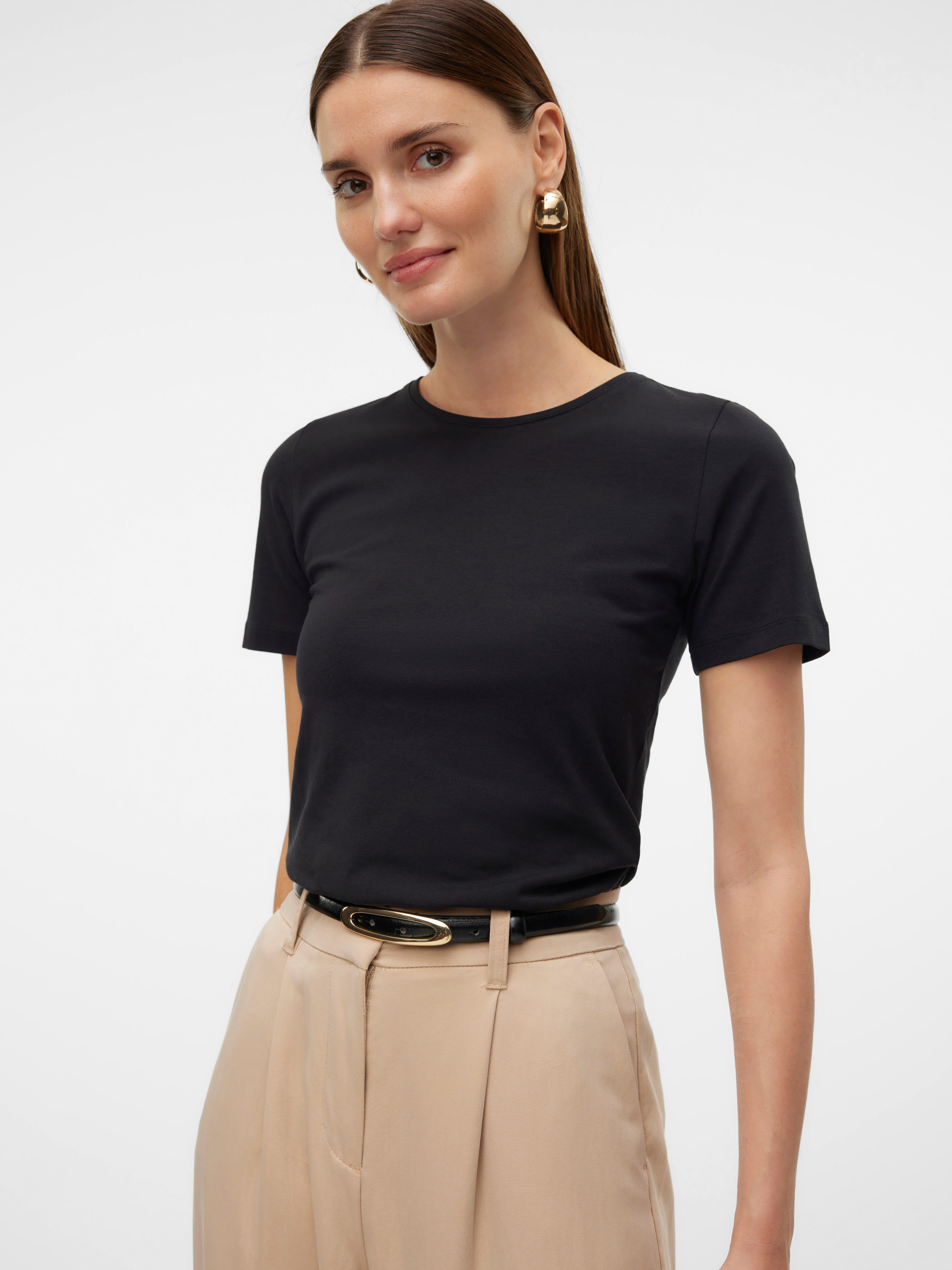 Vero Moda Shirt met korte mouwen VMLULU SS TOP JRS GA NOOS