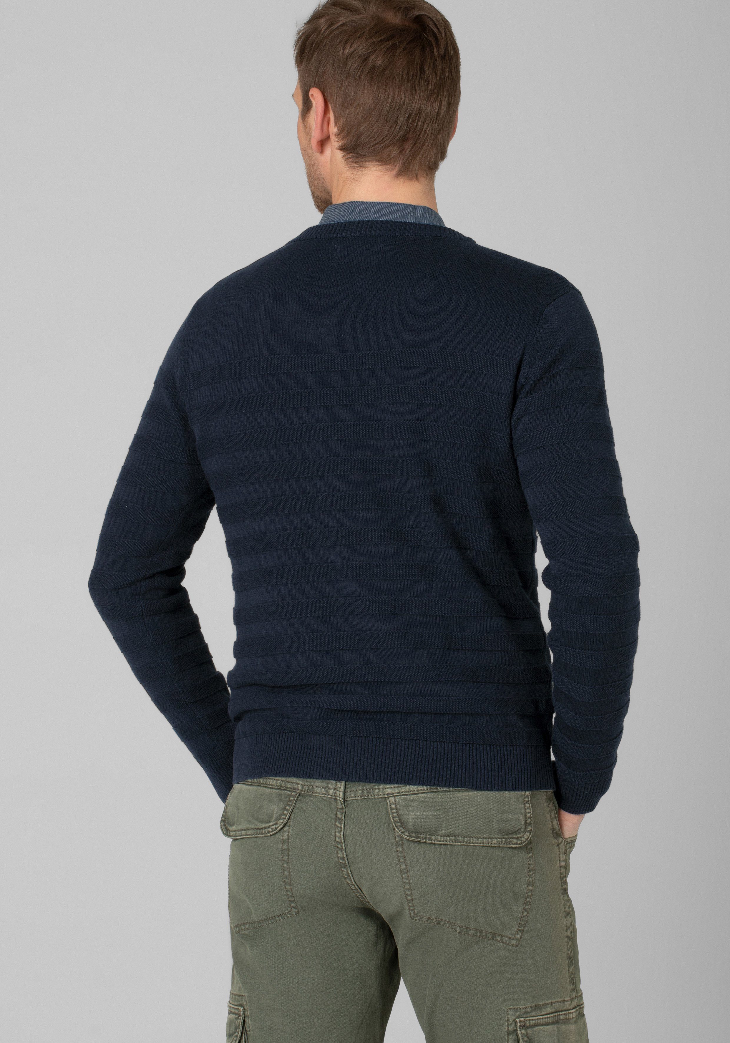 TIMEZONE Gebreide trui Striped Crewneck Sweater