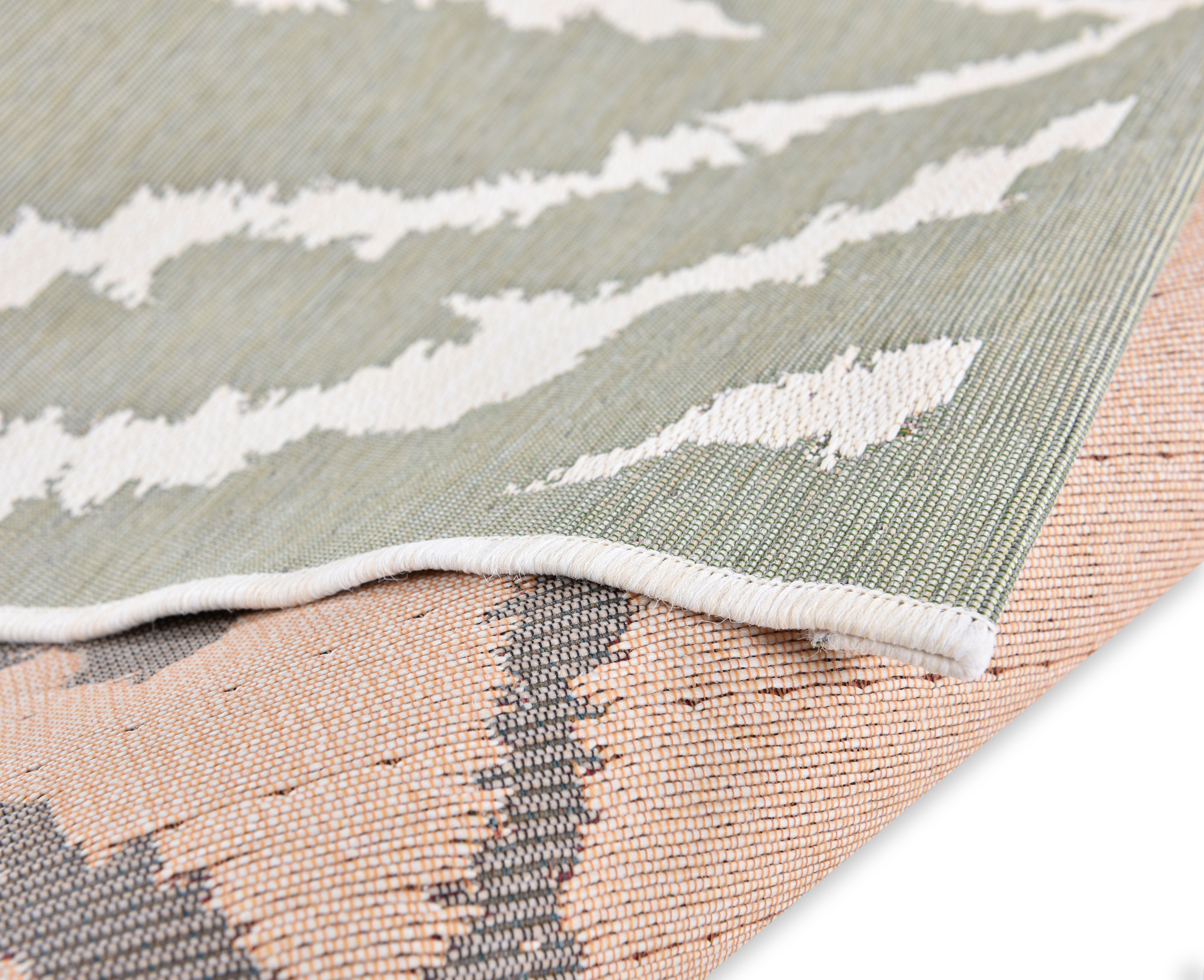 TOM TAILOR HOME Vloerkleed Garden Pattern Platweefsel, modern geruit design, geschikt voor binnen en buiten