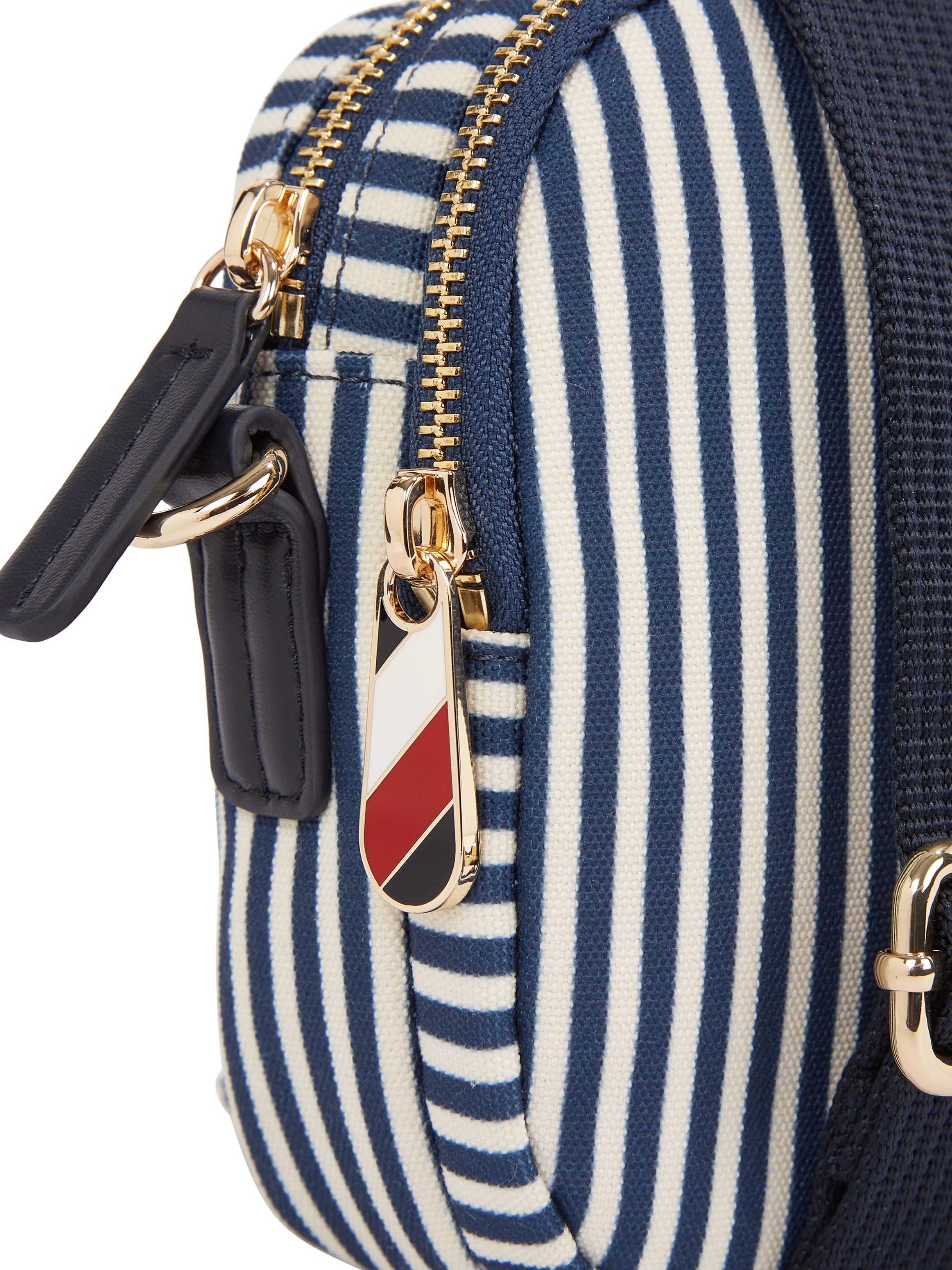Tommy Hilfiger Camerazak POPPY SUMMER CAMERA BAG , dames schoudertas, handtas, minibag met strepen