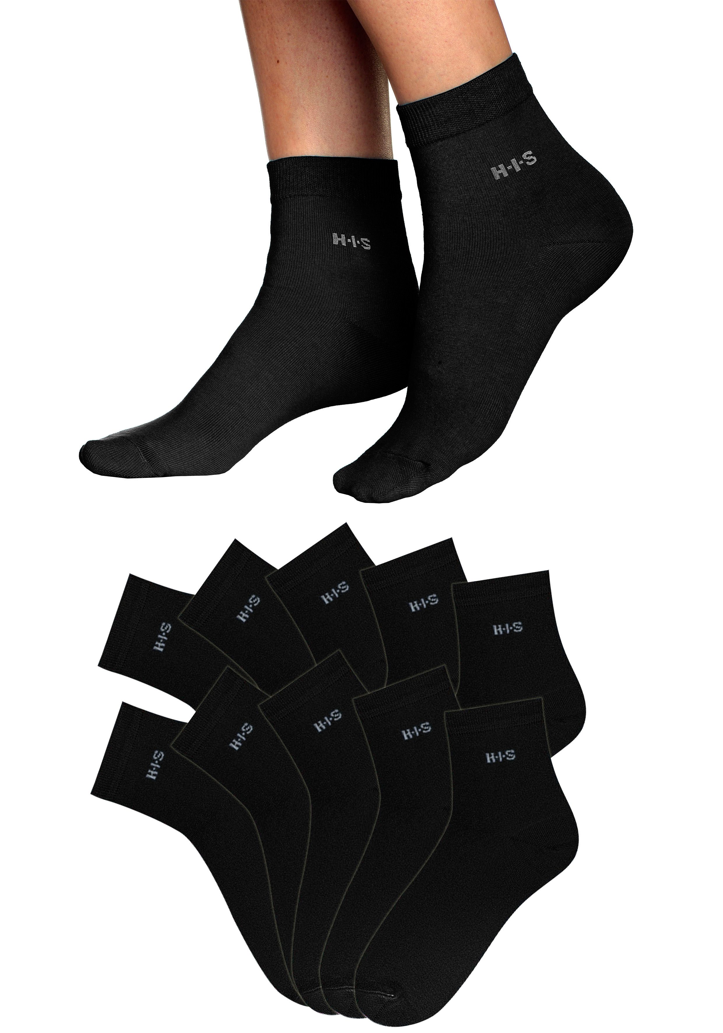 H.I.S Korte sokken lichte, ventilerende kwaliteit (set, 10 paar)