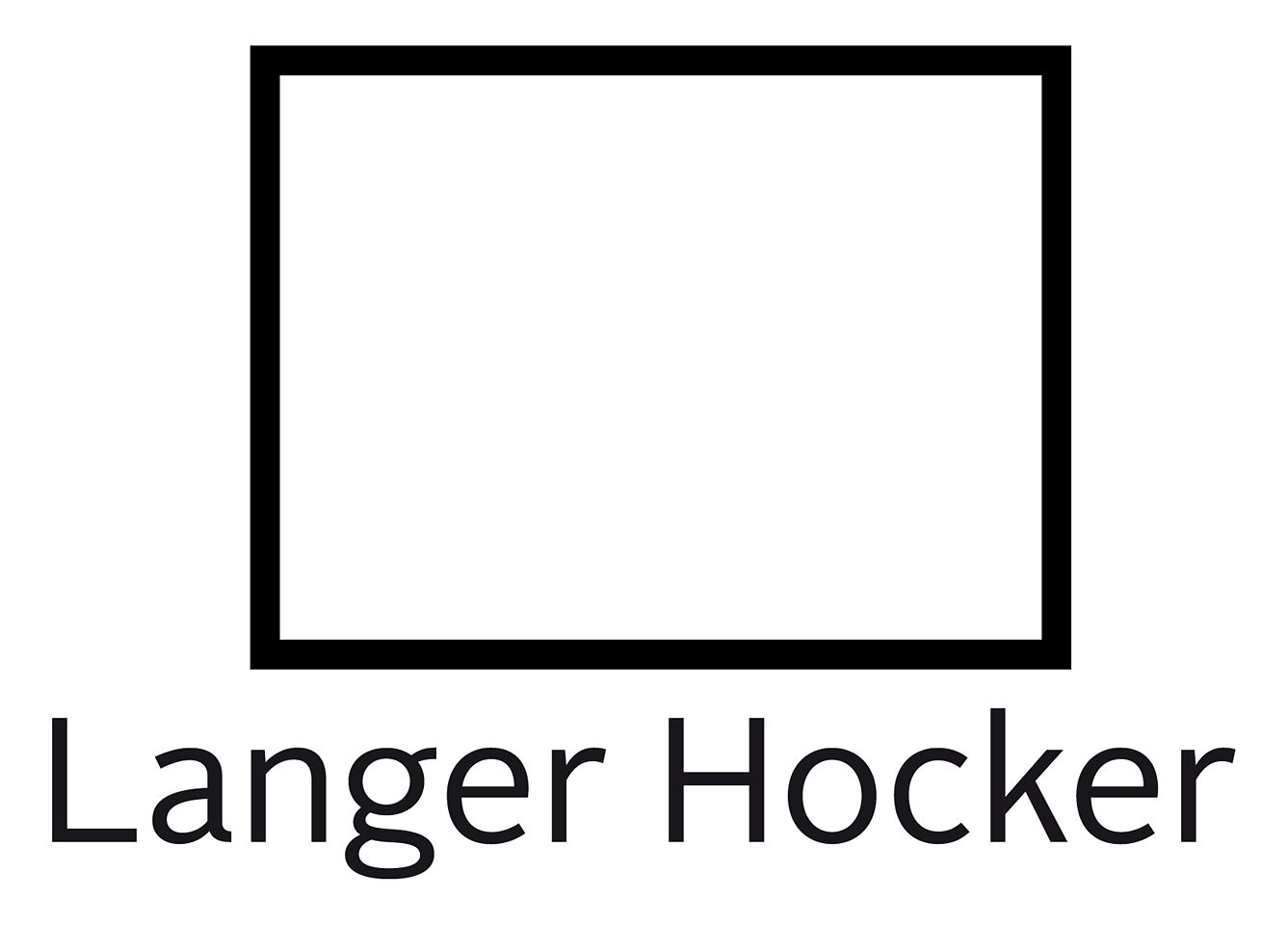 INOSIGN Hocker Vale met binnenvering en stiksels op de zitting