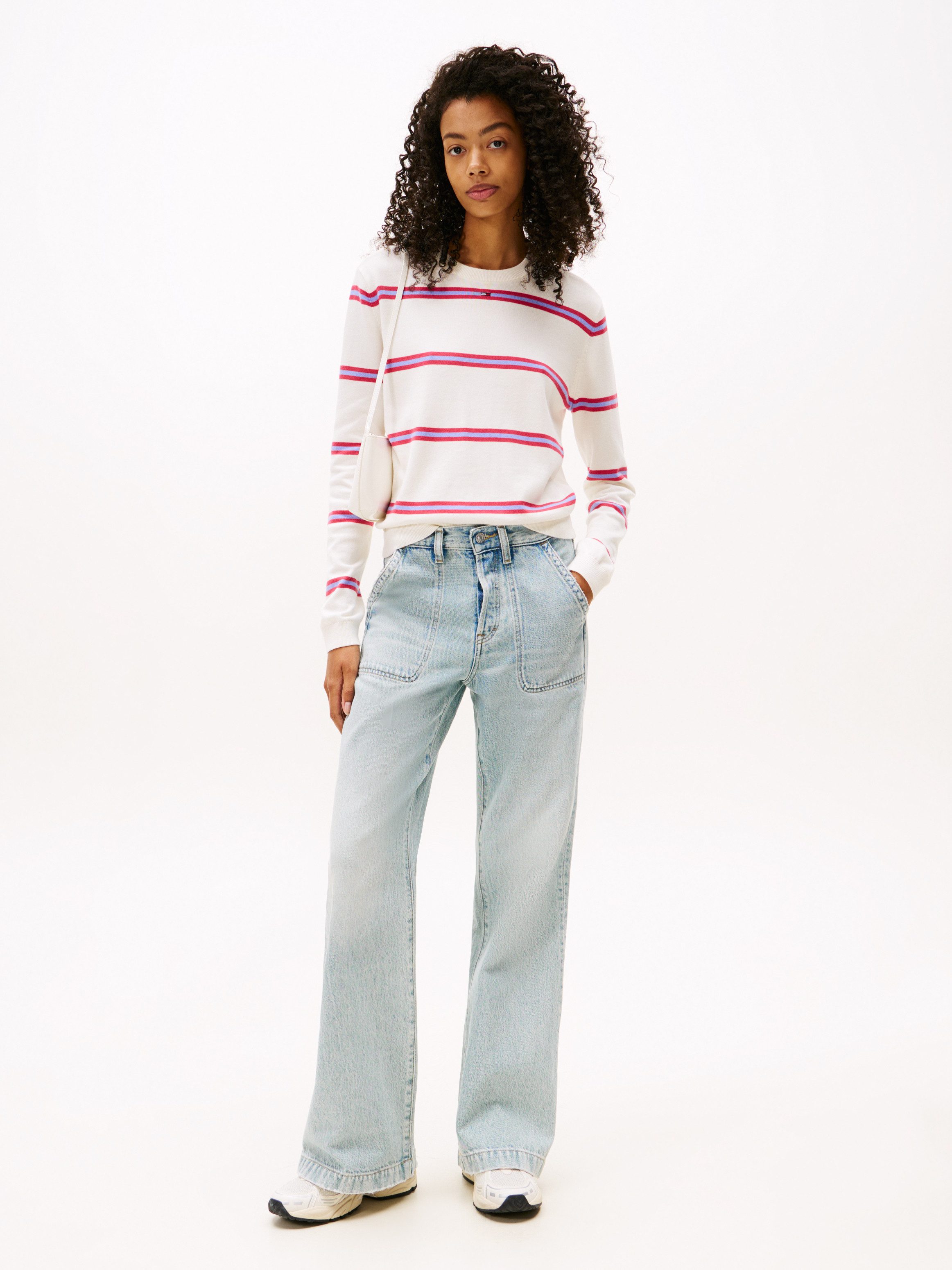 TOMMY JEANS Gebreide trui TJW ESSENTIAL CREW SWEATER EXT
