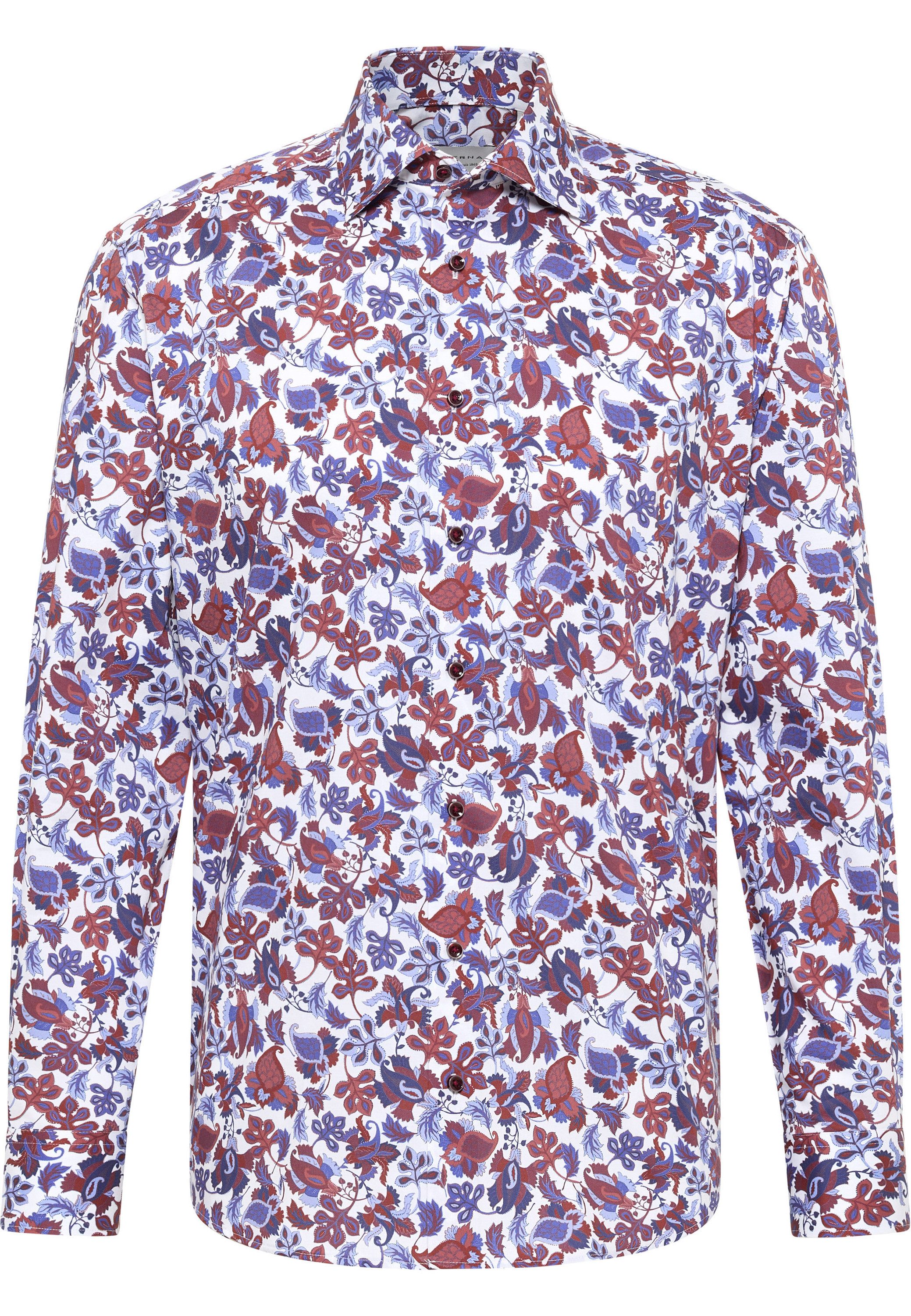 Eterna Overhemd met lange mouwen Comfort fit NON IRON (strijkvrij)