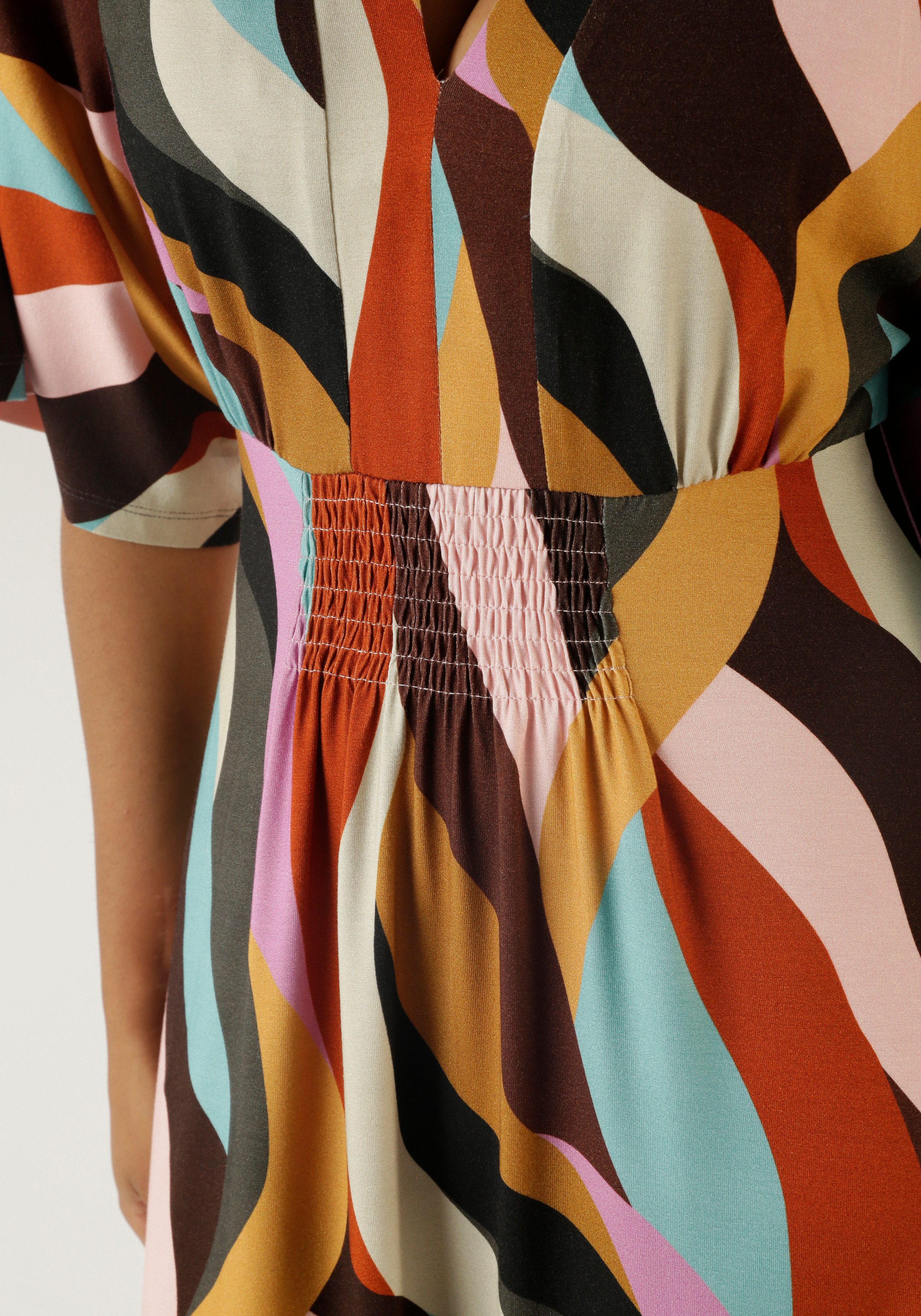 Aniston SELECTED Maxi-jurk met wijde 3 4-mouwen