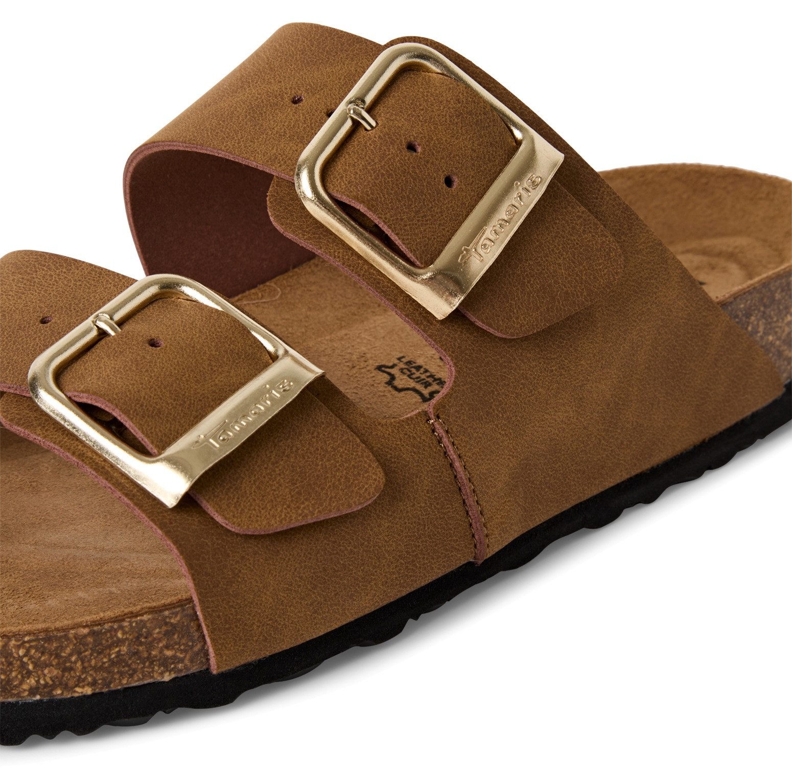 Tamaris Slippers zomerschoen, slippers met gepolsterde binnenzool