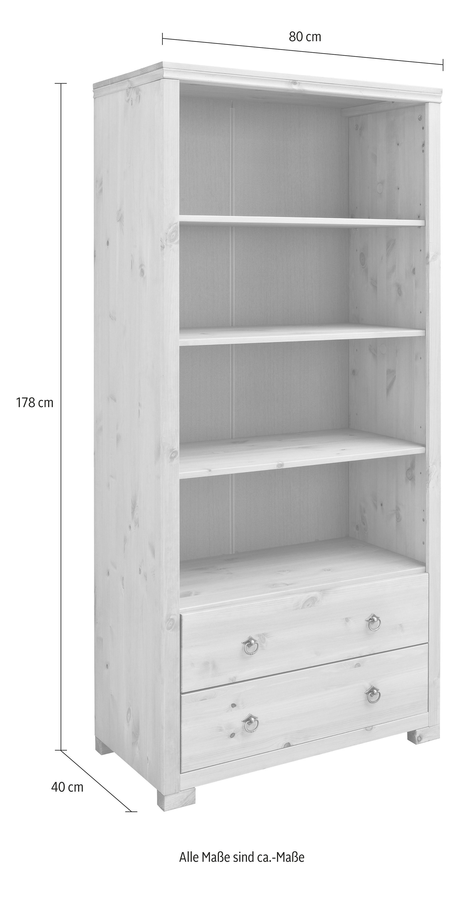 Home affaire Staand rek Gotland Breedte 80 cm, hoogte 178 cm, van massief grenen, FSC®