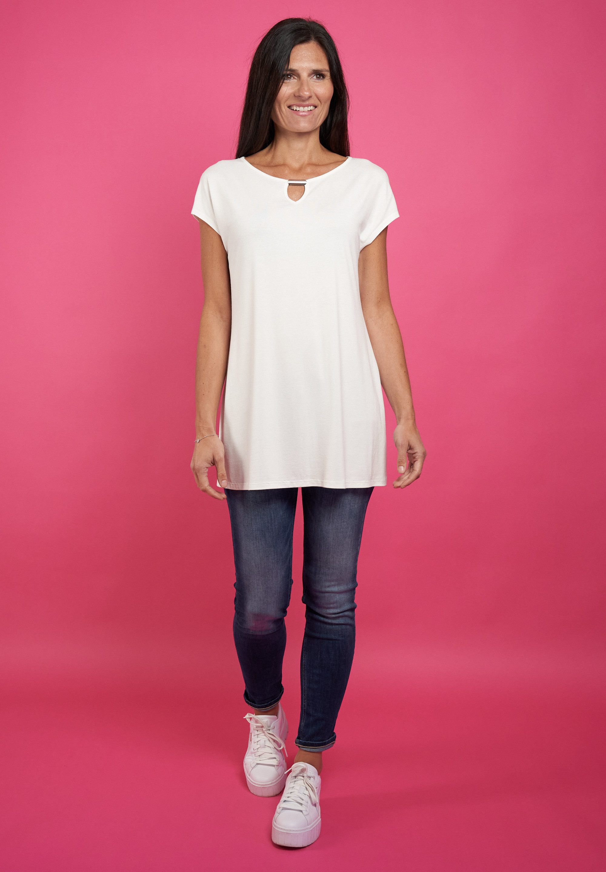 Seidel Moden T-shirt met verbrede schouders, made in germany