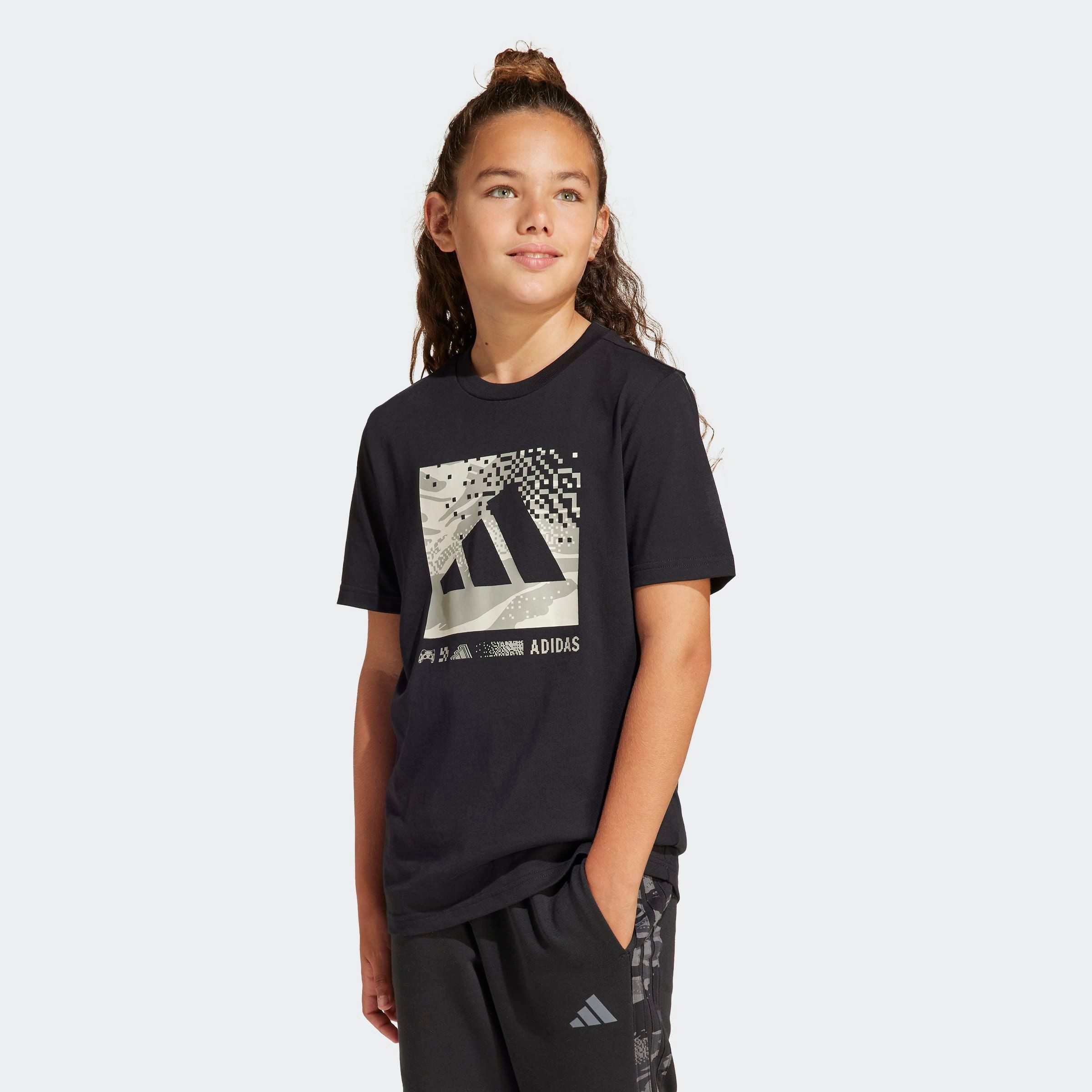 adidas Sportswear T-shirt J CAMO LOGO TEE