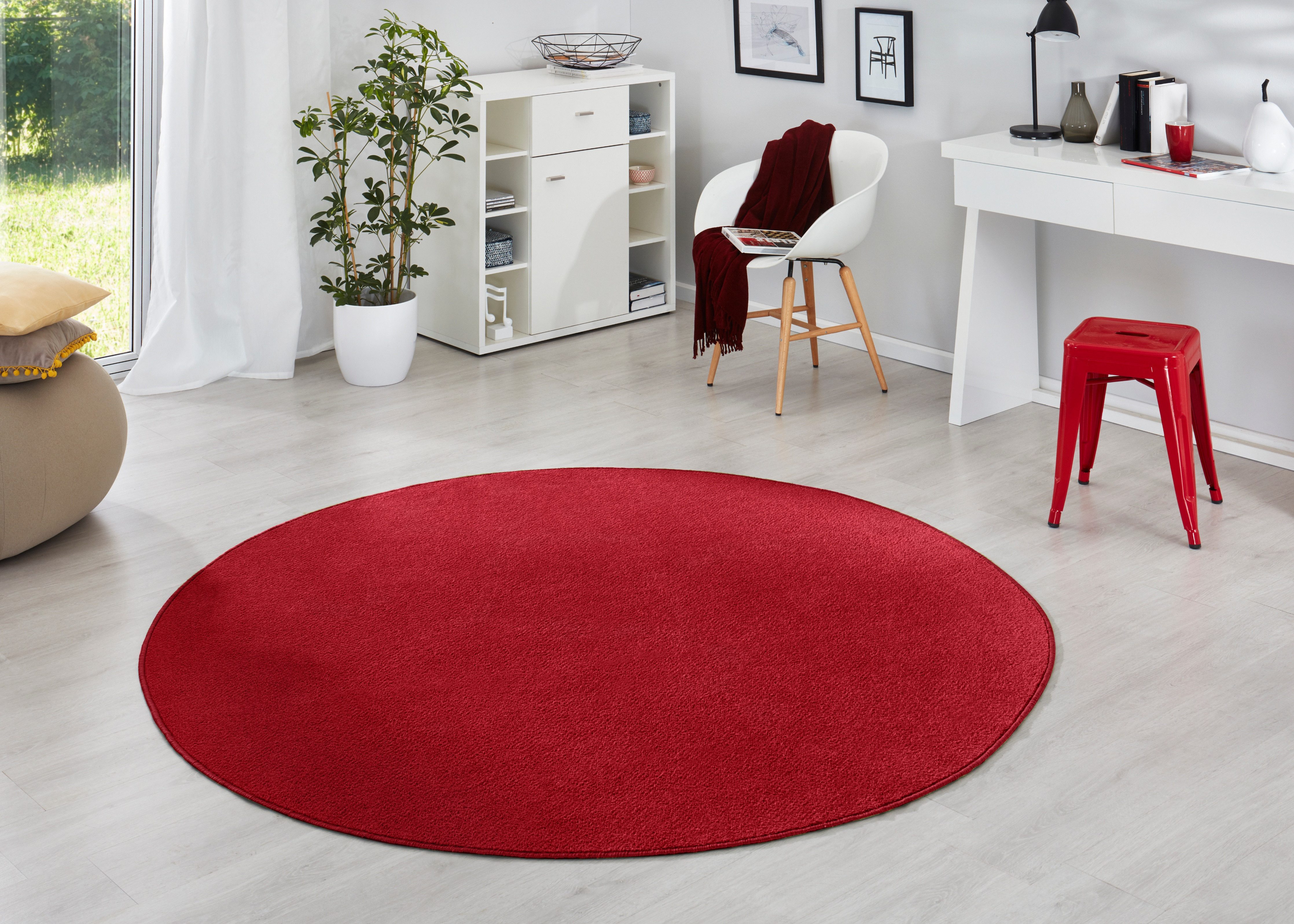 HANSE Home Vloerkleed Fancy Korte pool, zacht, uni, woonkamer, slaapkamer, eetkamer