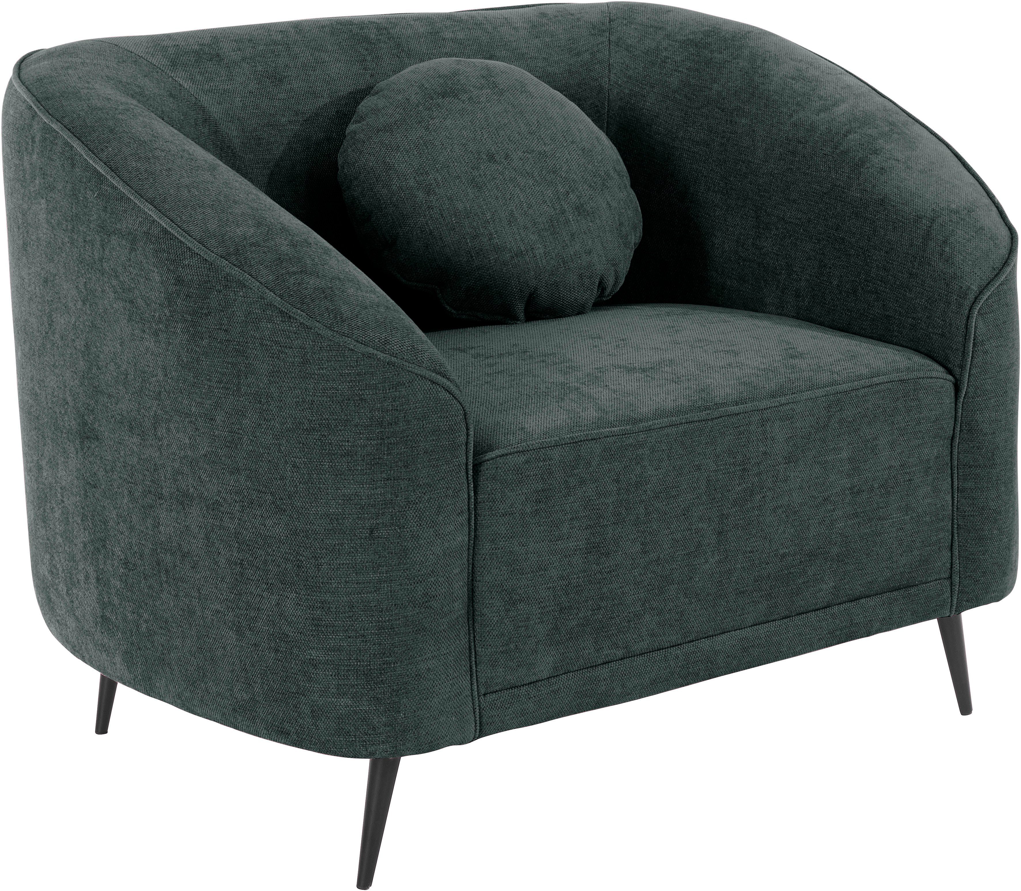 Leonique Fauteuil Ashly in 3 overtrekvarianten, bouclé, fluwelige look en zachte structuurstof.