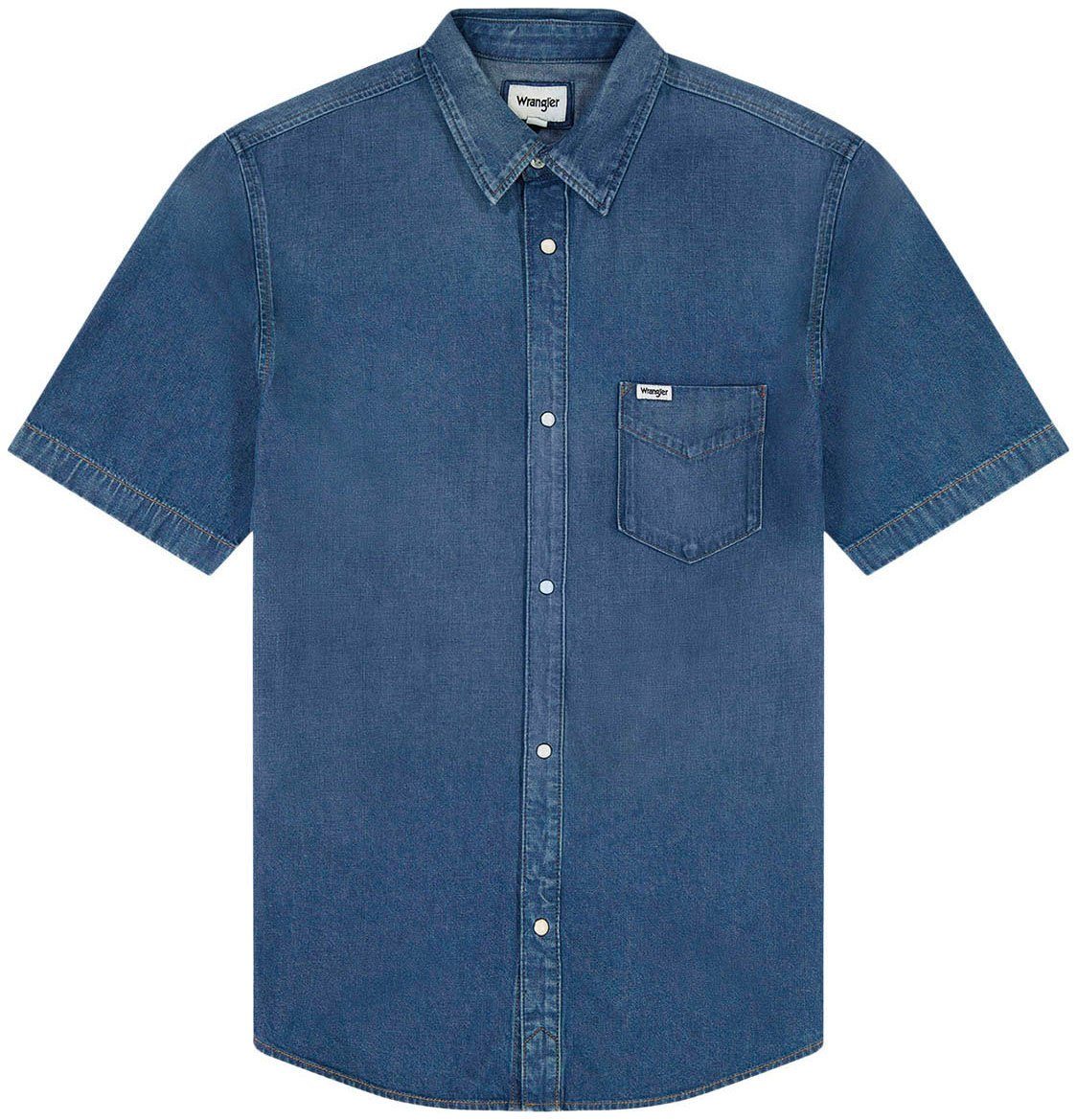 Wrangler Overhemd met korte mouwen KA 1 PKT SHIRT