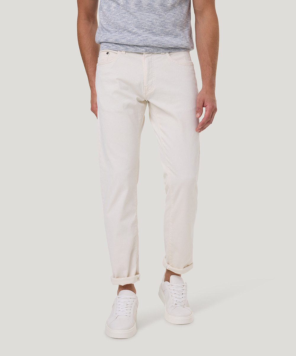 Pierre Cardin 5-pocket jeans PC-Lyon met omslagzoom heren heren spijkerbroek maat 44 wit