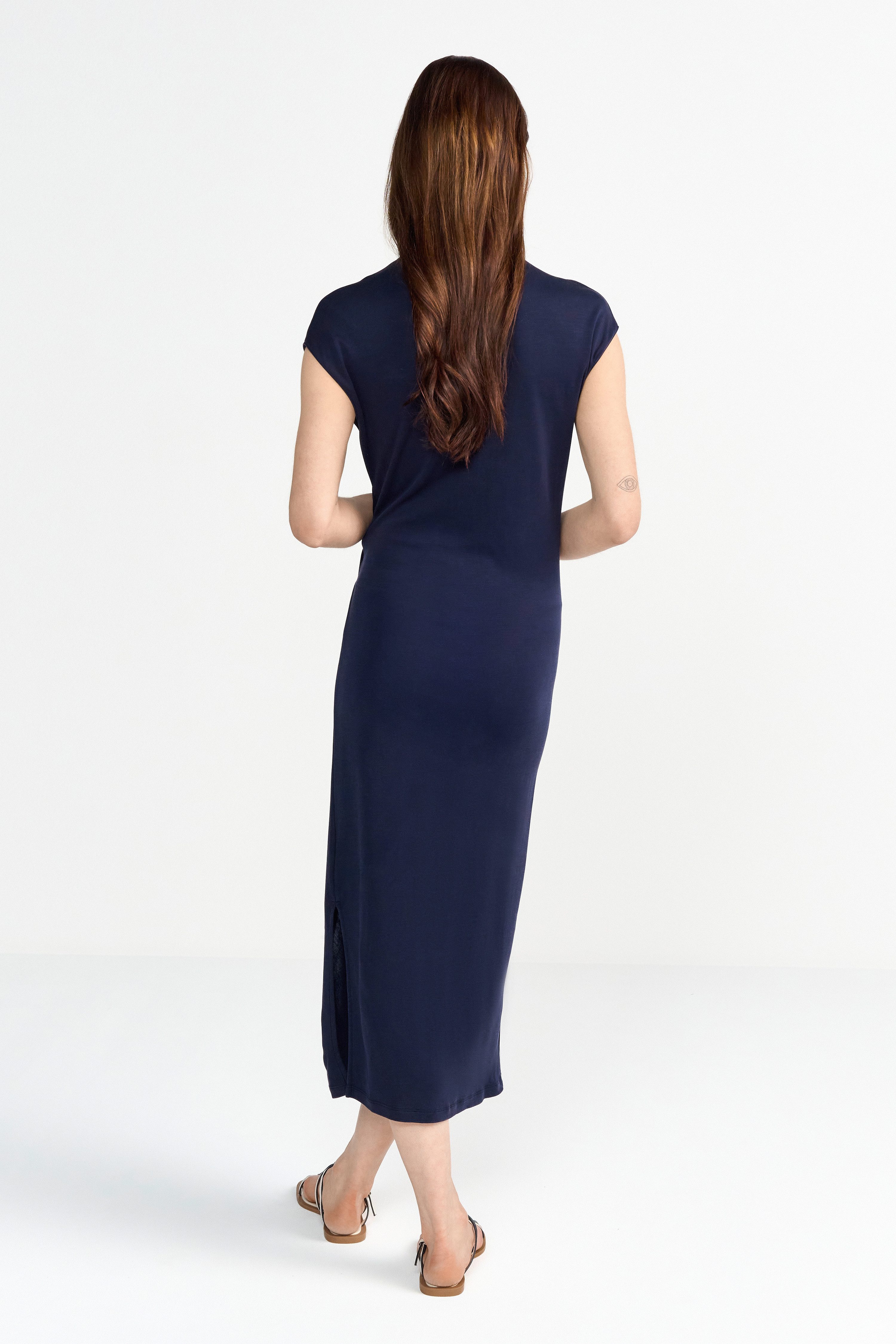 Rich & Royal Midi-jurk Met een ronde hals