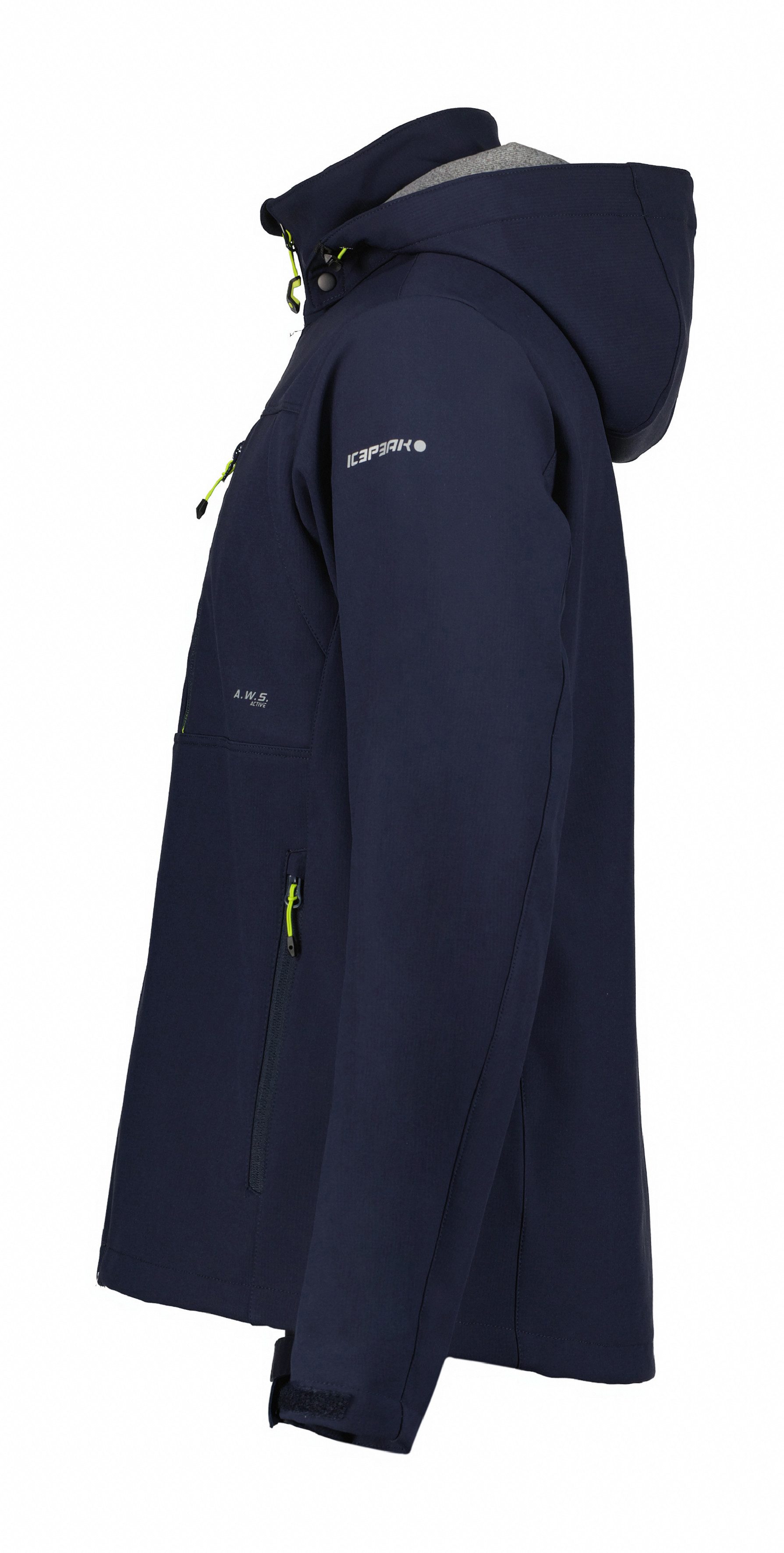 Icepeak Softshell-jack BEEDEVILLE met stijlvolle logo-opschriften (1 stuk)