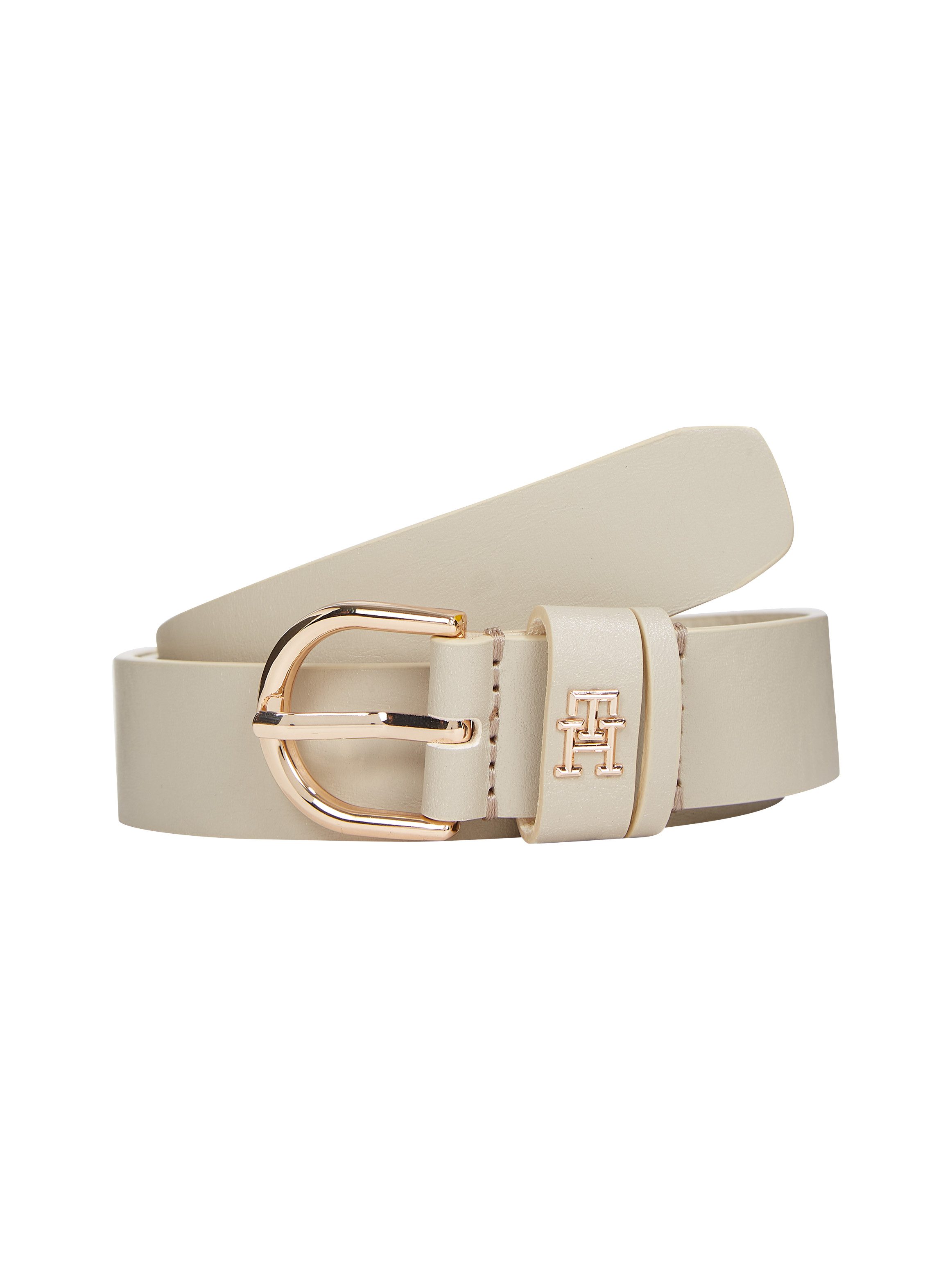 Tommy Hilfiger Leren riem ESSENTIAL EFFORTLESS 2.5 Logo-embleem, zachte haptiek, ovale eenvoudige pin...