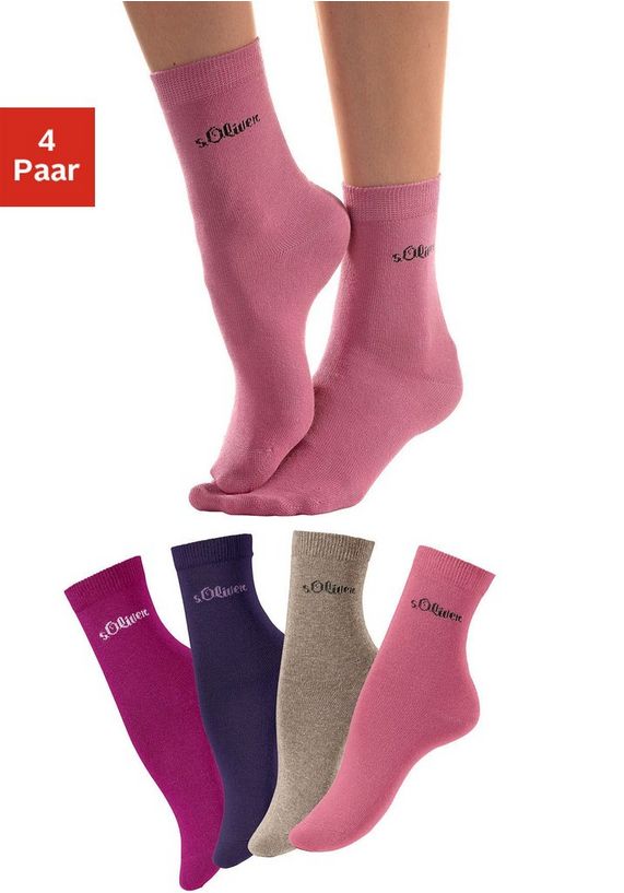 Sokken, set van 4 paar, S.OLIVER Sokken, set van 4 paar, S.OLIVER