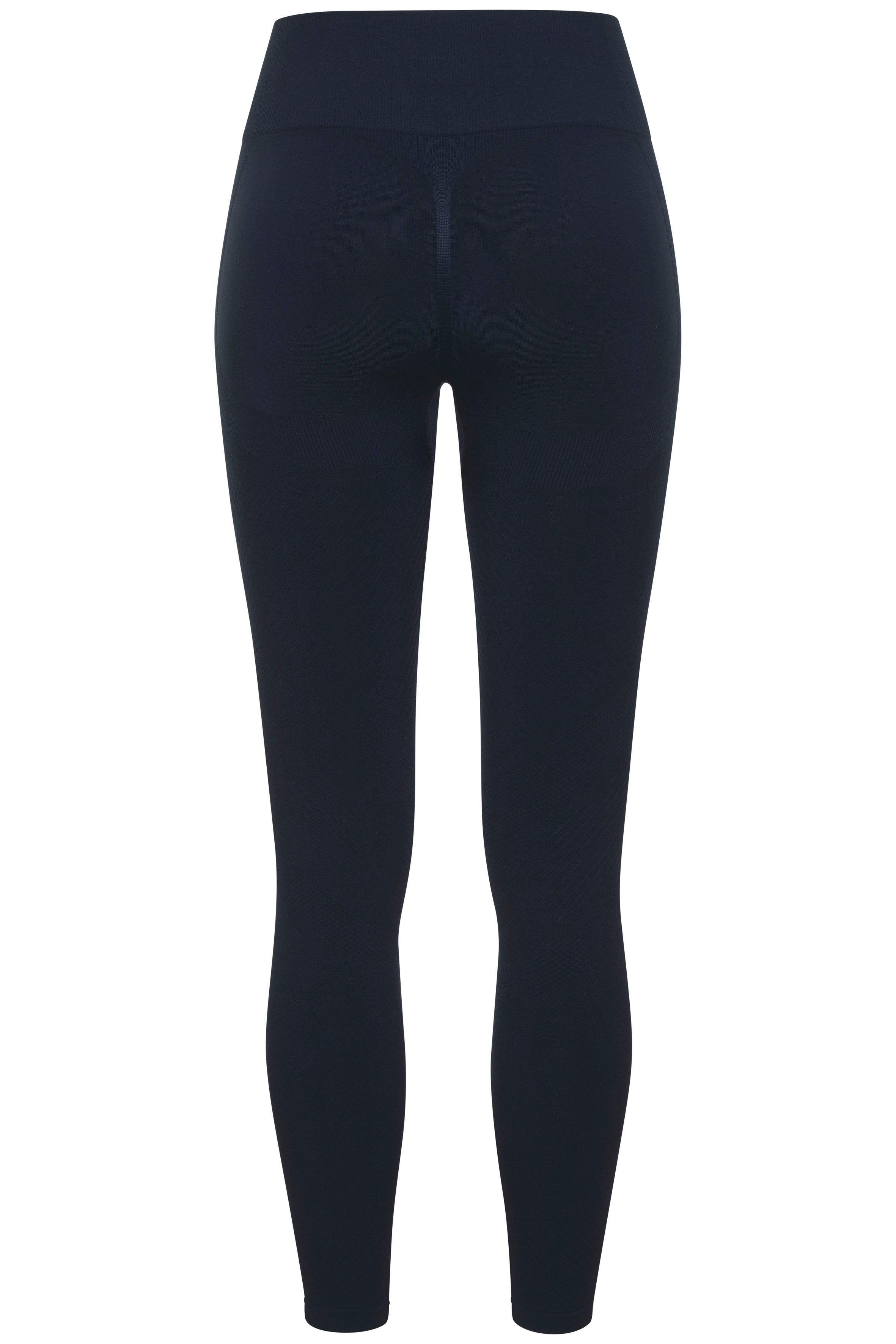 Lascana Naadloze legging Po Push Up met ribstructuur en shaping-effect, sportbroek, sportleggings