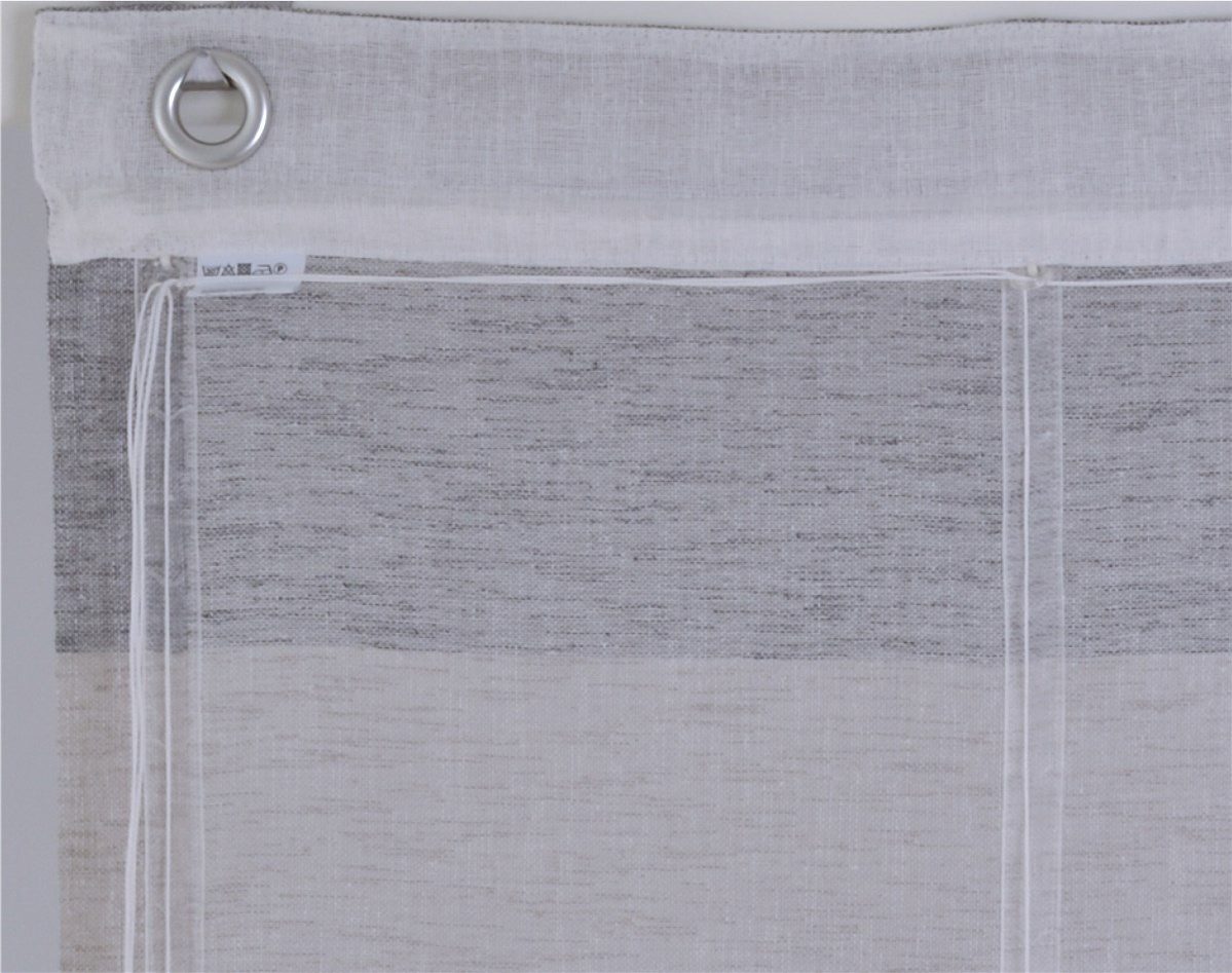 Kutti Romeins rolgordijn Marit halftransparant, polyester, op te hangen met haken (1 stuk)