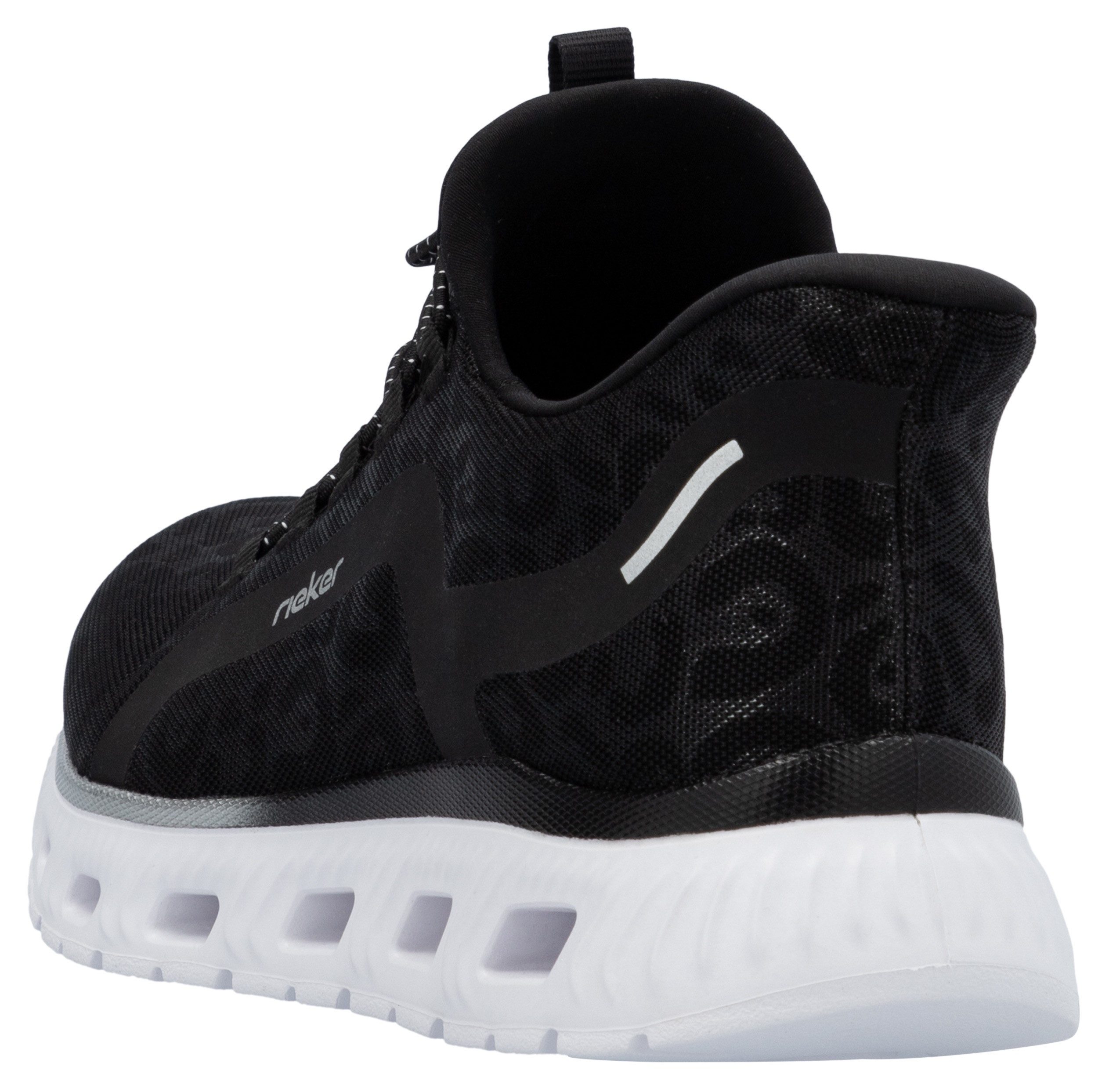 RIEKER Sport Slip-on sneakers , vrijetijdssneaker, instapschoen in leeuw-look, met memosoft binnenzool