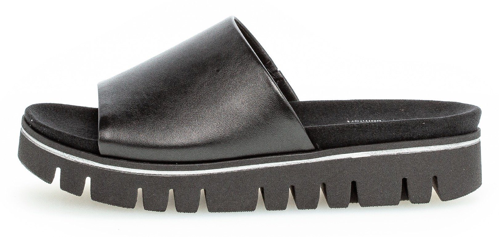Gabor Slippers York , platform, zomerschoen, slippers in comfortschoen schoenwijdte g (= wijd)