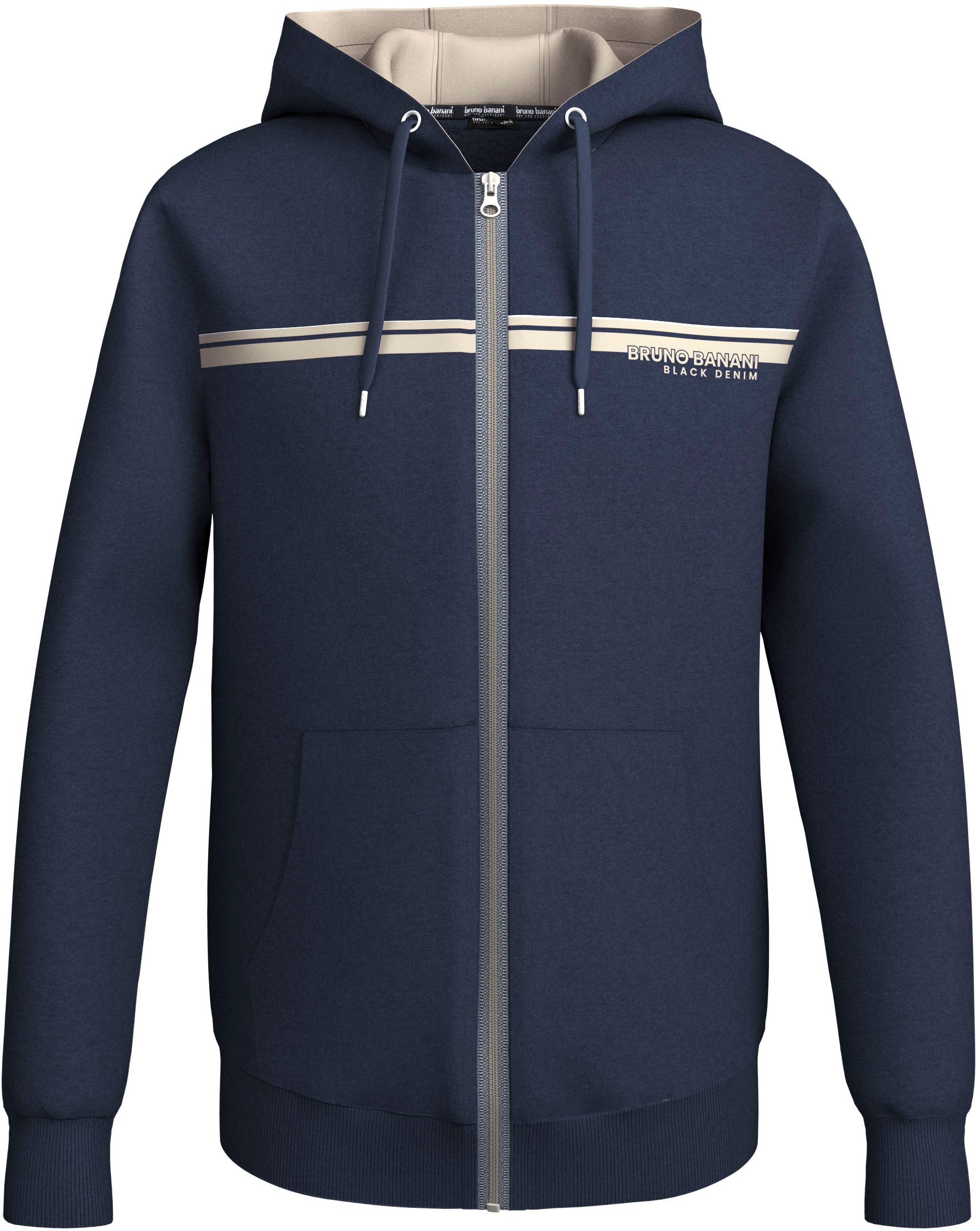 Bruno Banani Capuchonsweatvest moderne borstprint