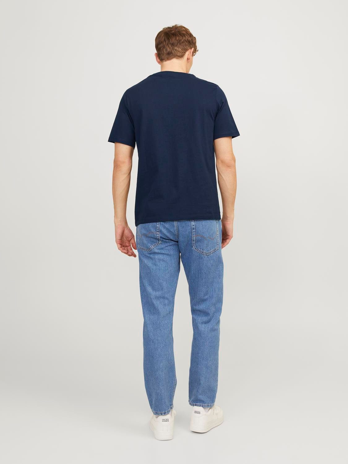 Jack & Jones T-shirt JJEORGANIC BASIC TEE SS O-NE 5PK MP NOOS (5-delig, Set van 5)