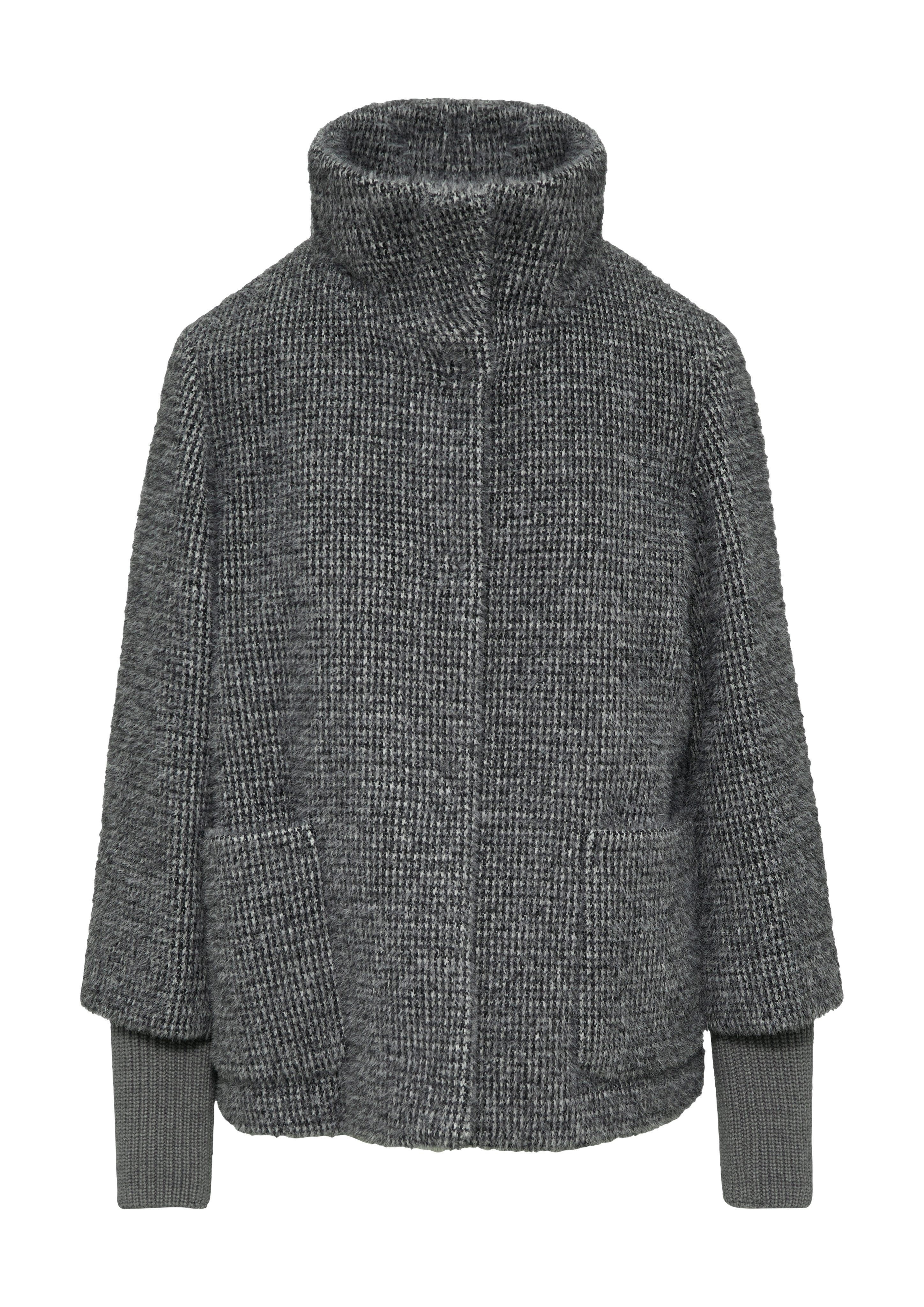 s.Oliver BLACK LABEL Outdoorjack kort met extra hoge kraag