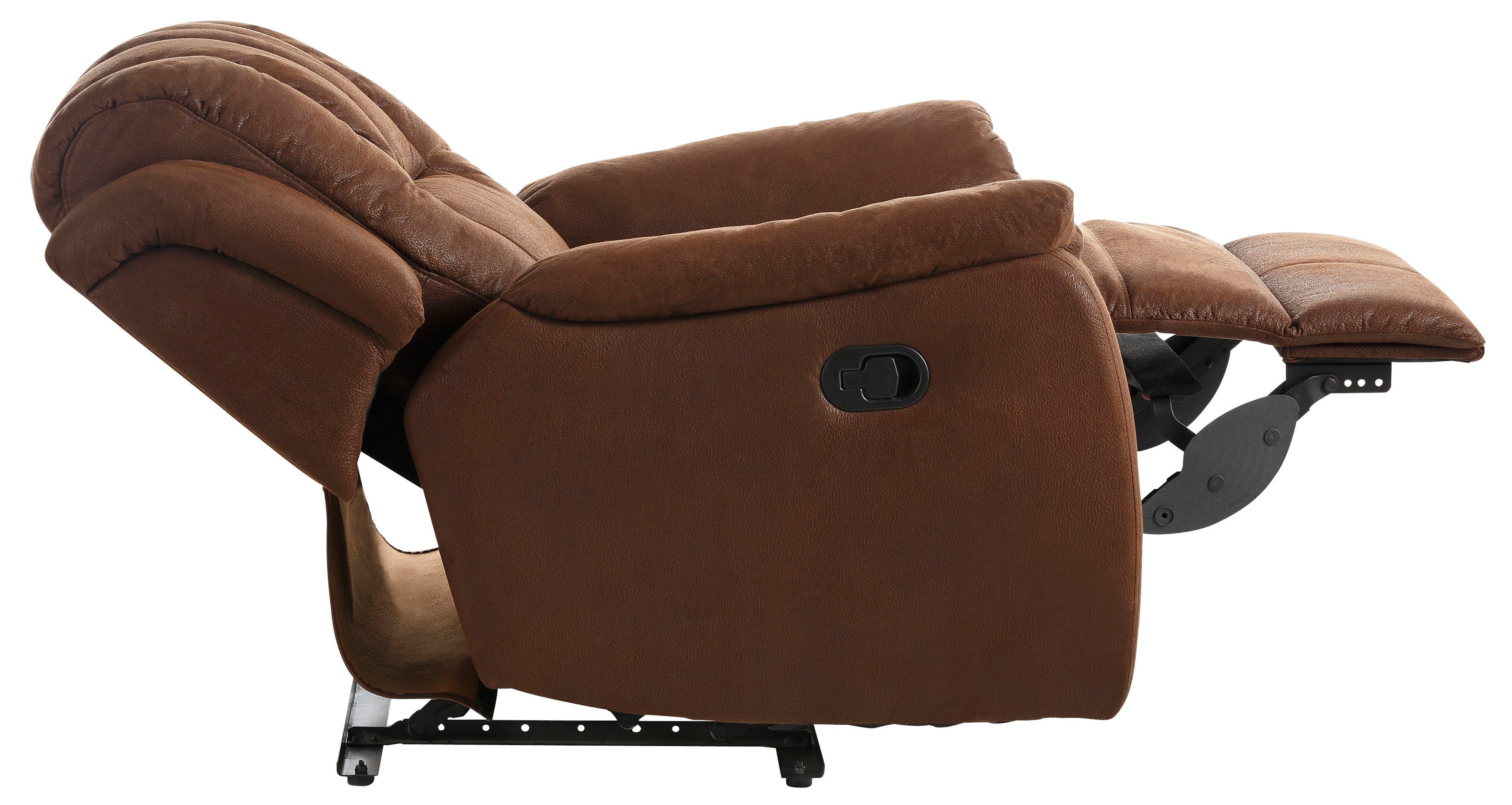 Home affaire XXL-fauteuil Markus met royale relaxfunctie, met binnenvering, hoge belastbaarheid (set)