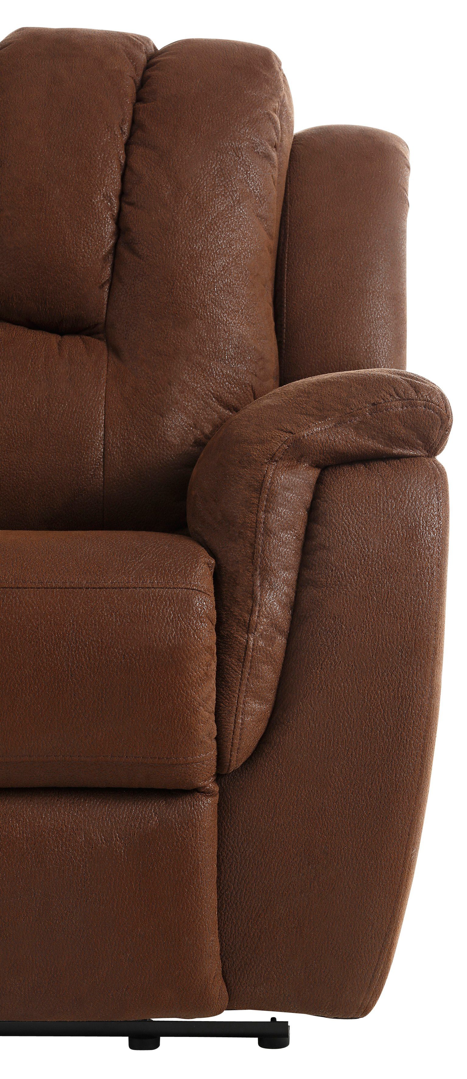 Home affaire XXL-fauteuil Markus met royale relaxfunctie, met binnenvering, hoge belastbaarheid (set)