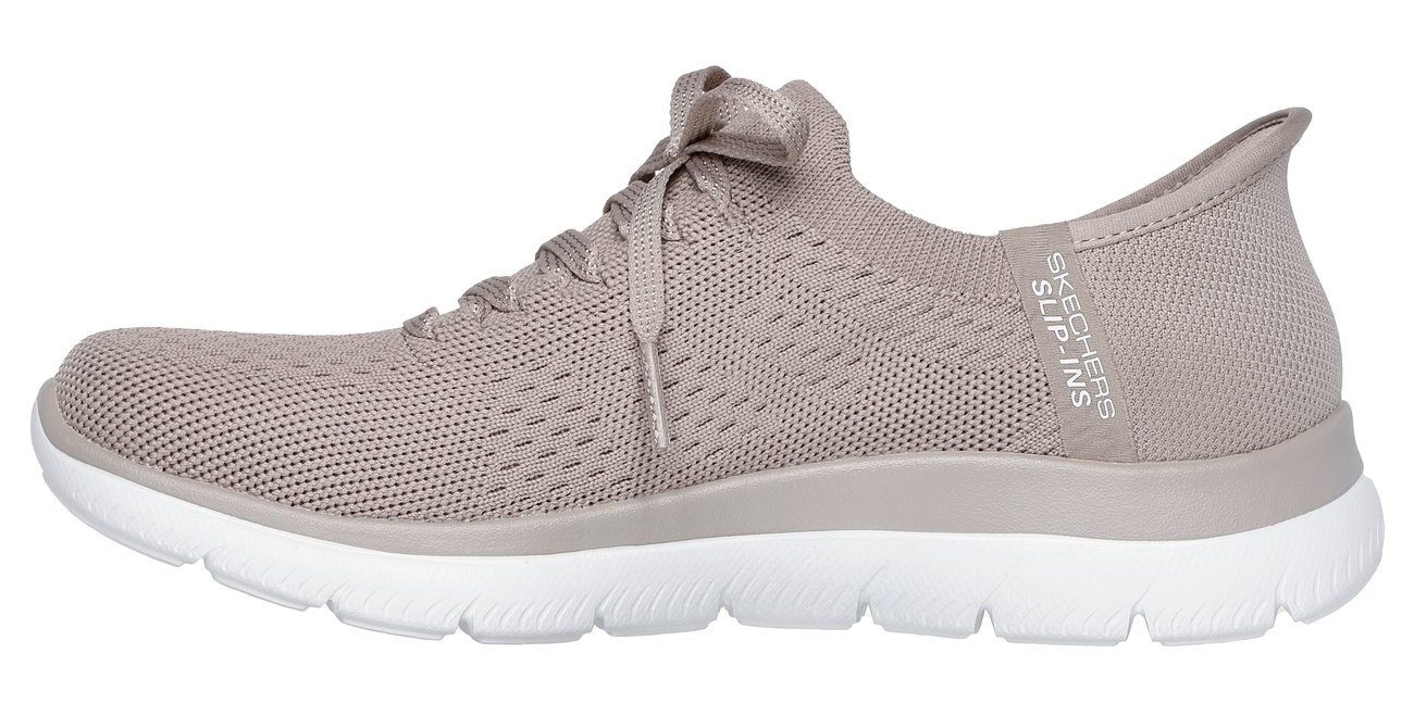 Skechers Slip-on sneakers SUMMITS-NEW DAILY , slippers, vrijetijdsschoen in vegan uitvoering
