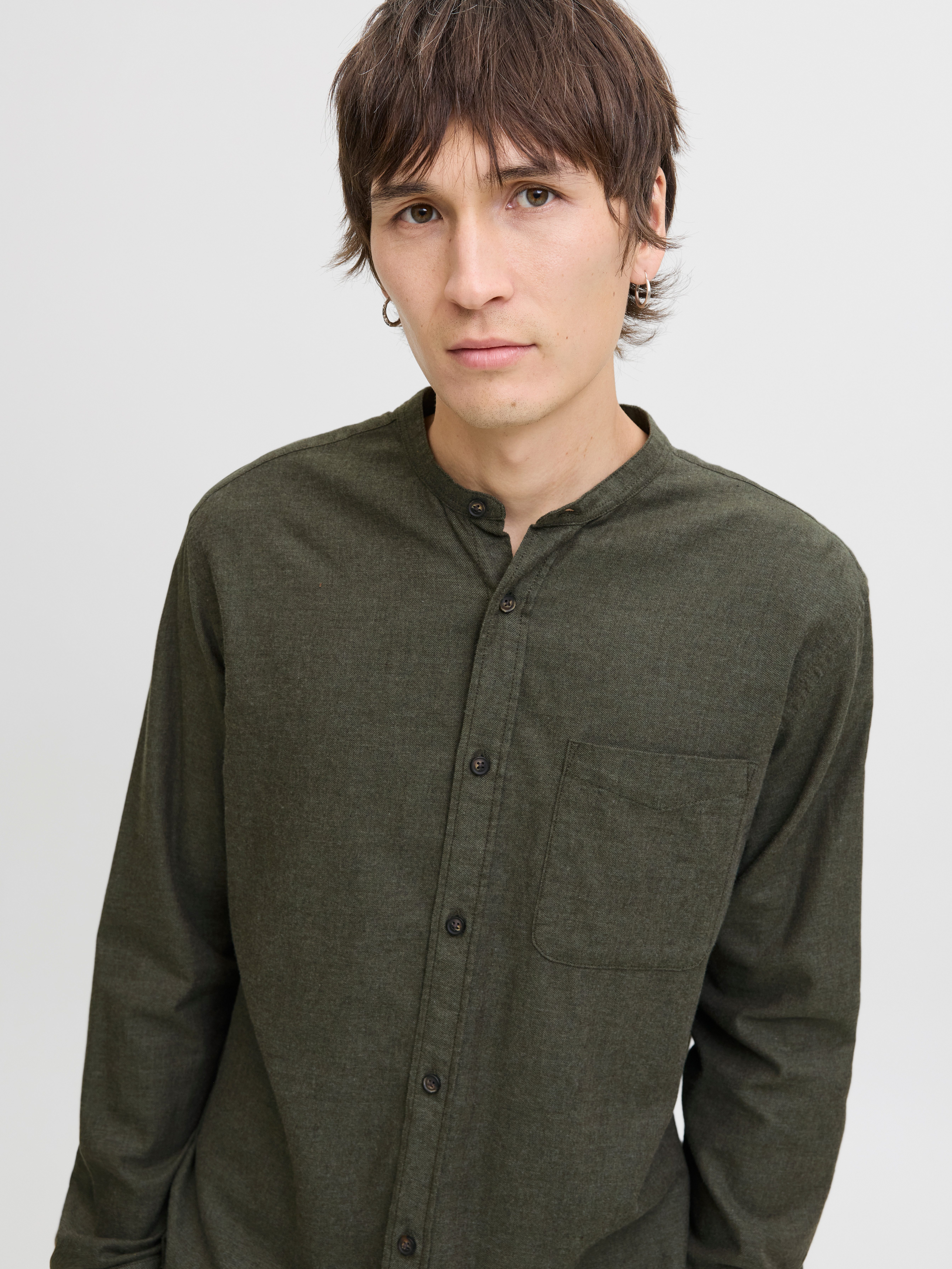 Jack & Jones Overhemd met lange mouwen JJEBAND MELANGE SHIRT L/S SN