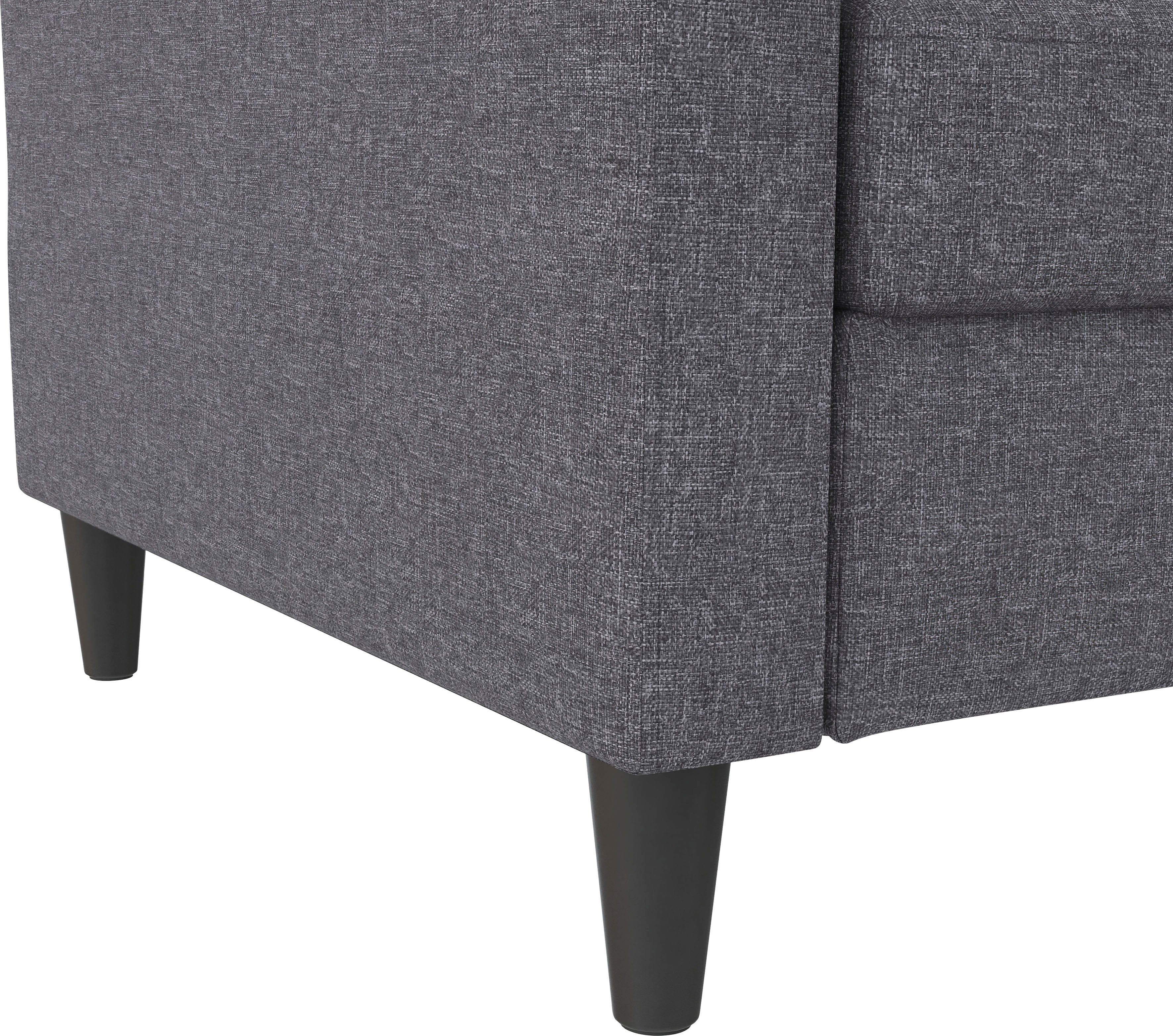 Dorel Home 3-zitsbank Hartford II Slaapfunctie, rugleuning 2-delig, 3-voudig verstelbaar, zithoogte 43 cm