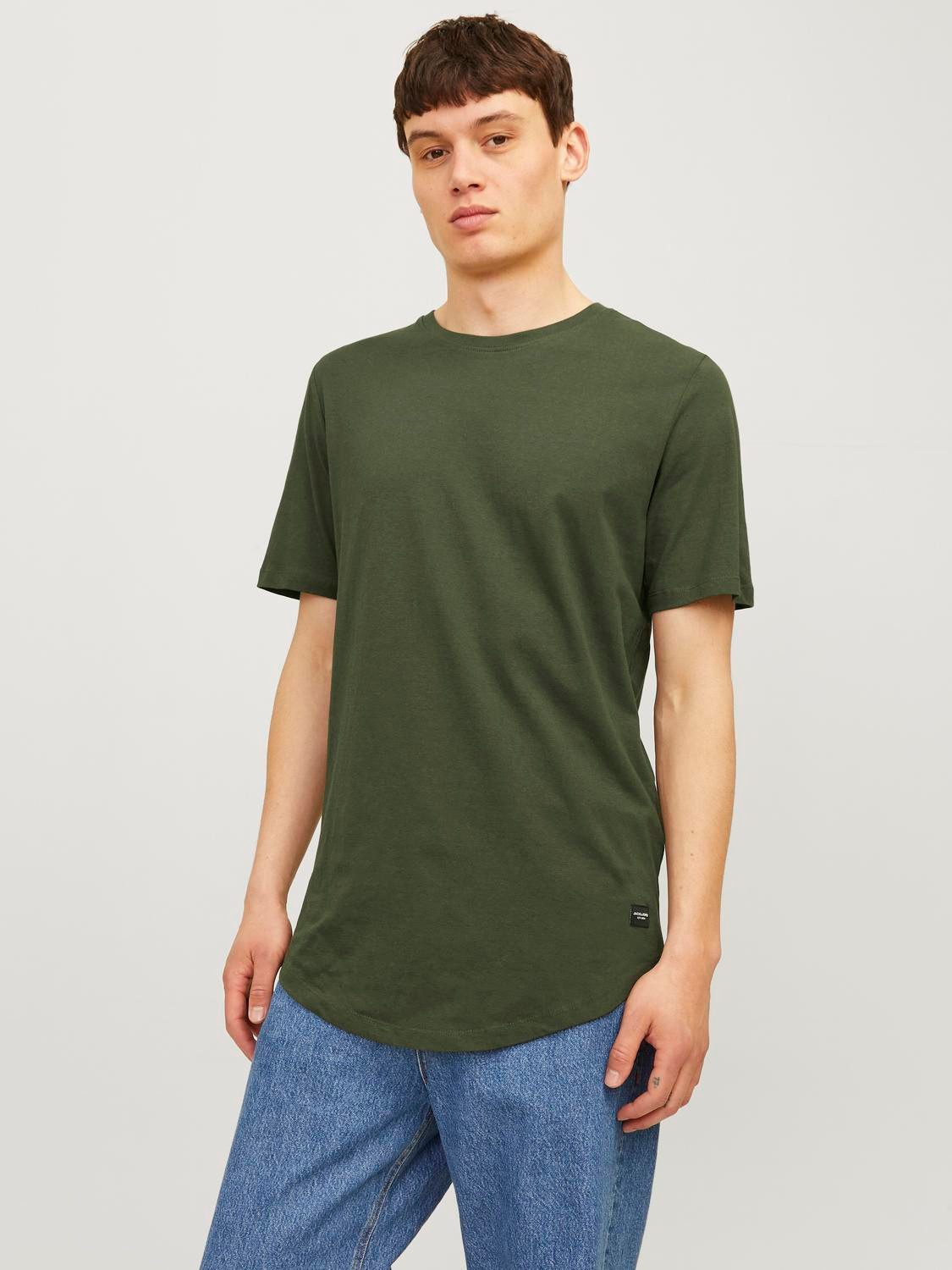 Jack & Jones T-shirt JJENOA TEE SS CREW NECK 5PK MP NOOS (5-delig, Set van 5)