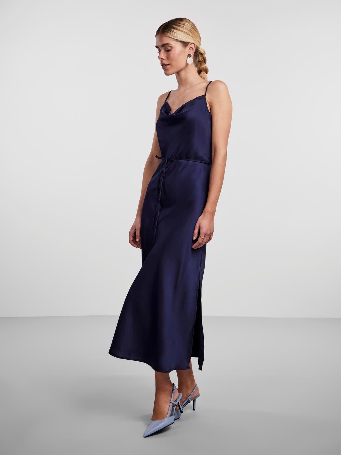 Y.A.S Jurk met spaghettibandjes YASTHEA STRAP LONG DRESS S. NOOS